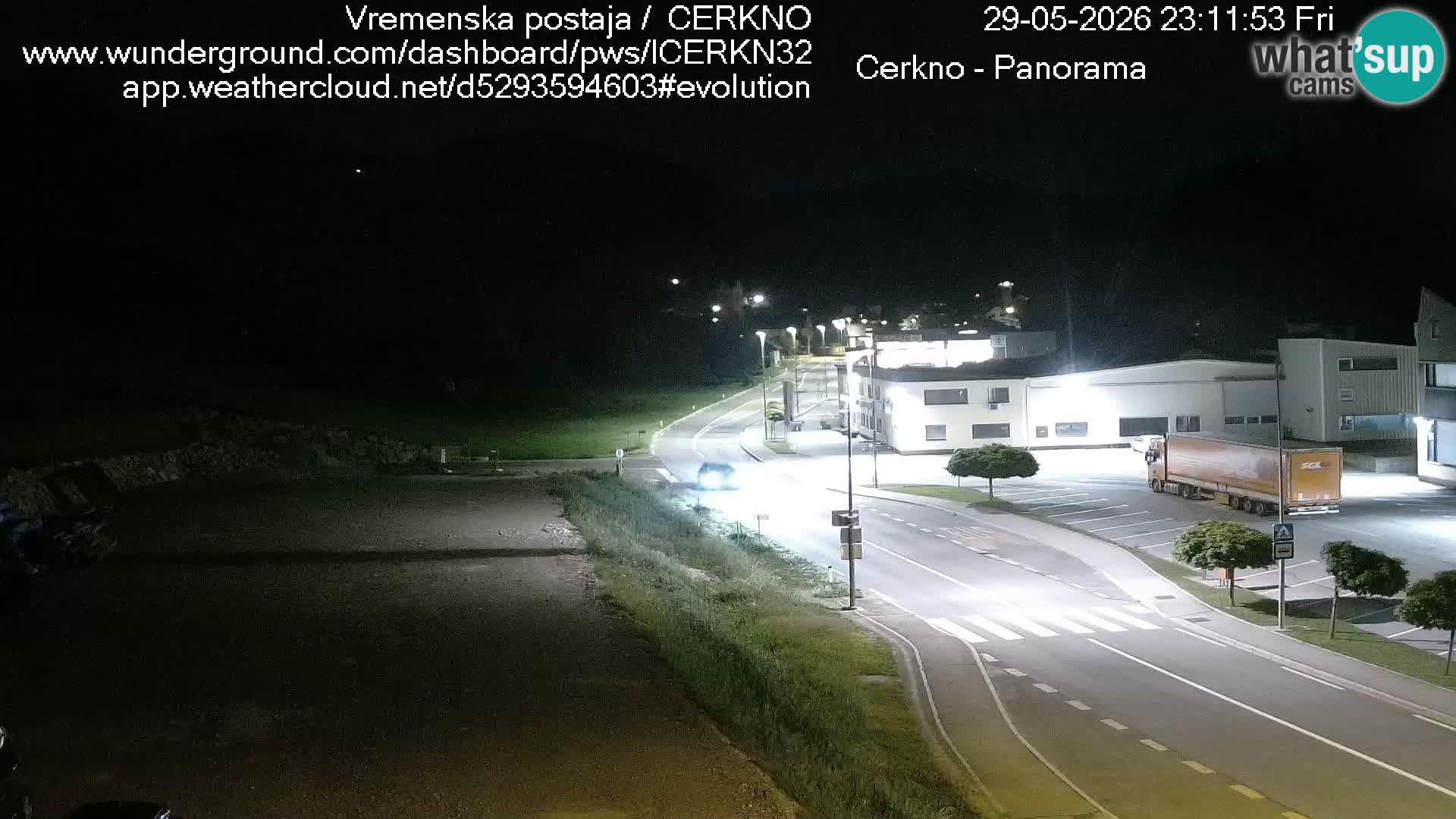 Cerkno entrada a la ciudad Webcam en vivo