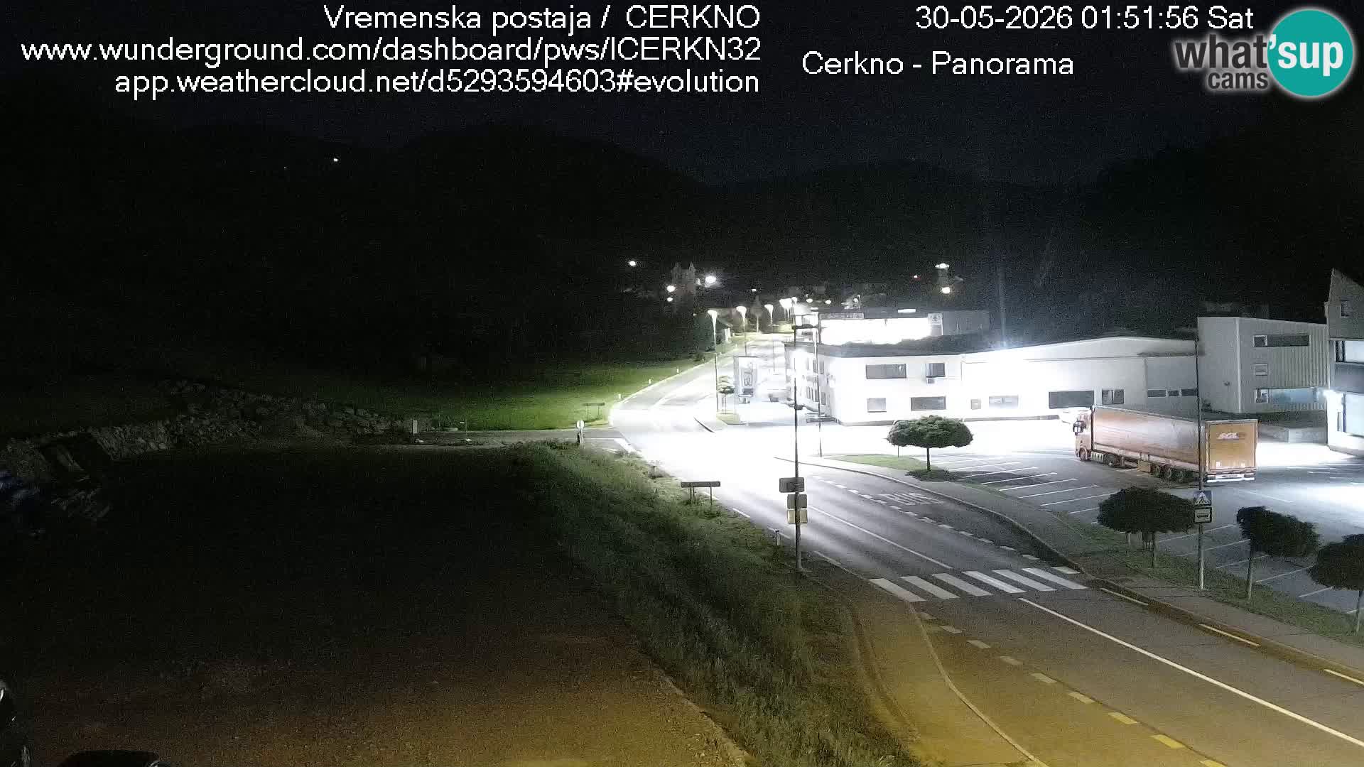 Cerkno city entrance Live Webcam