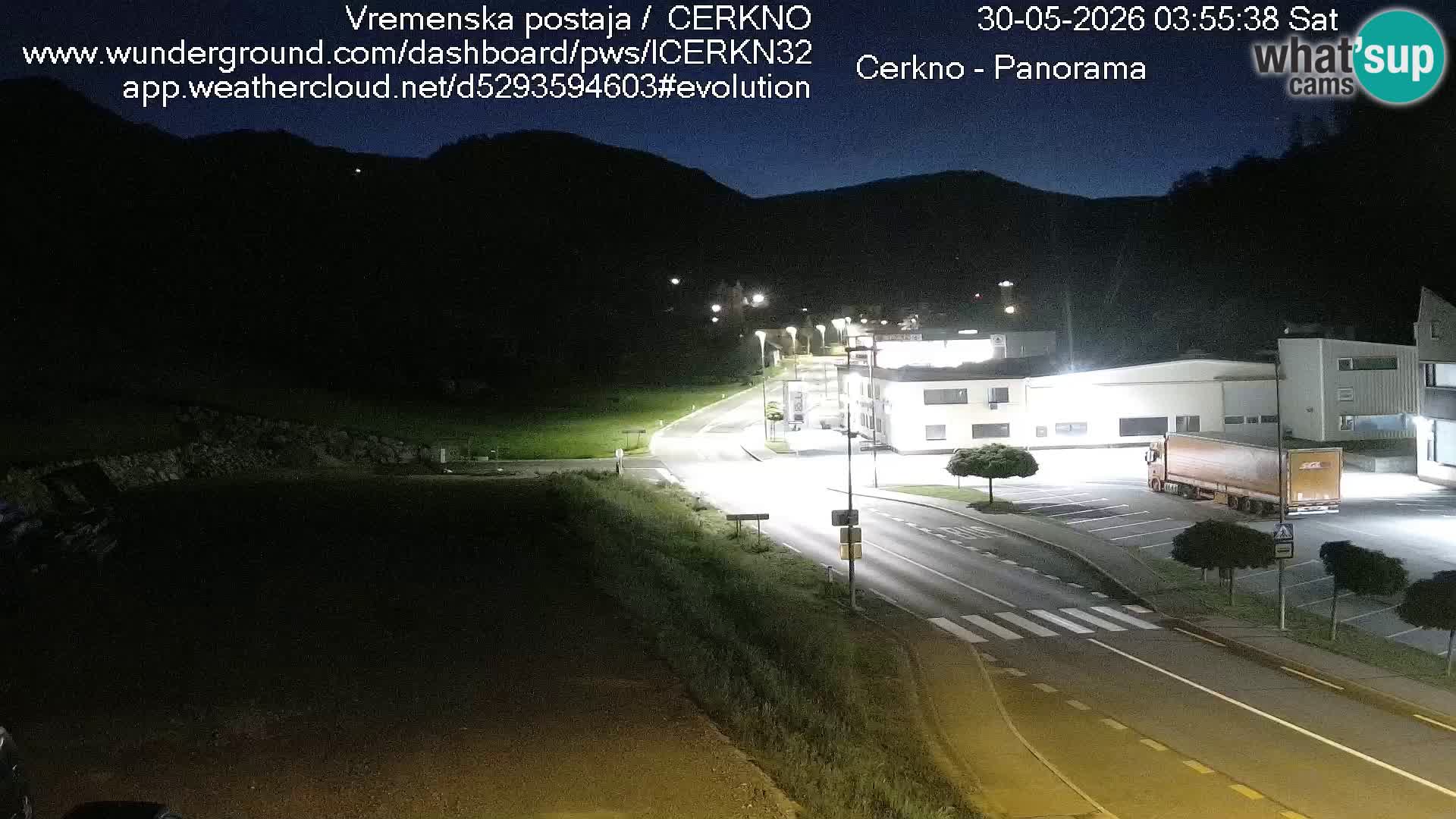 Cerkno city entrance Live Webcam