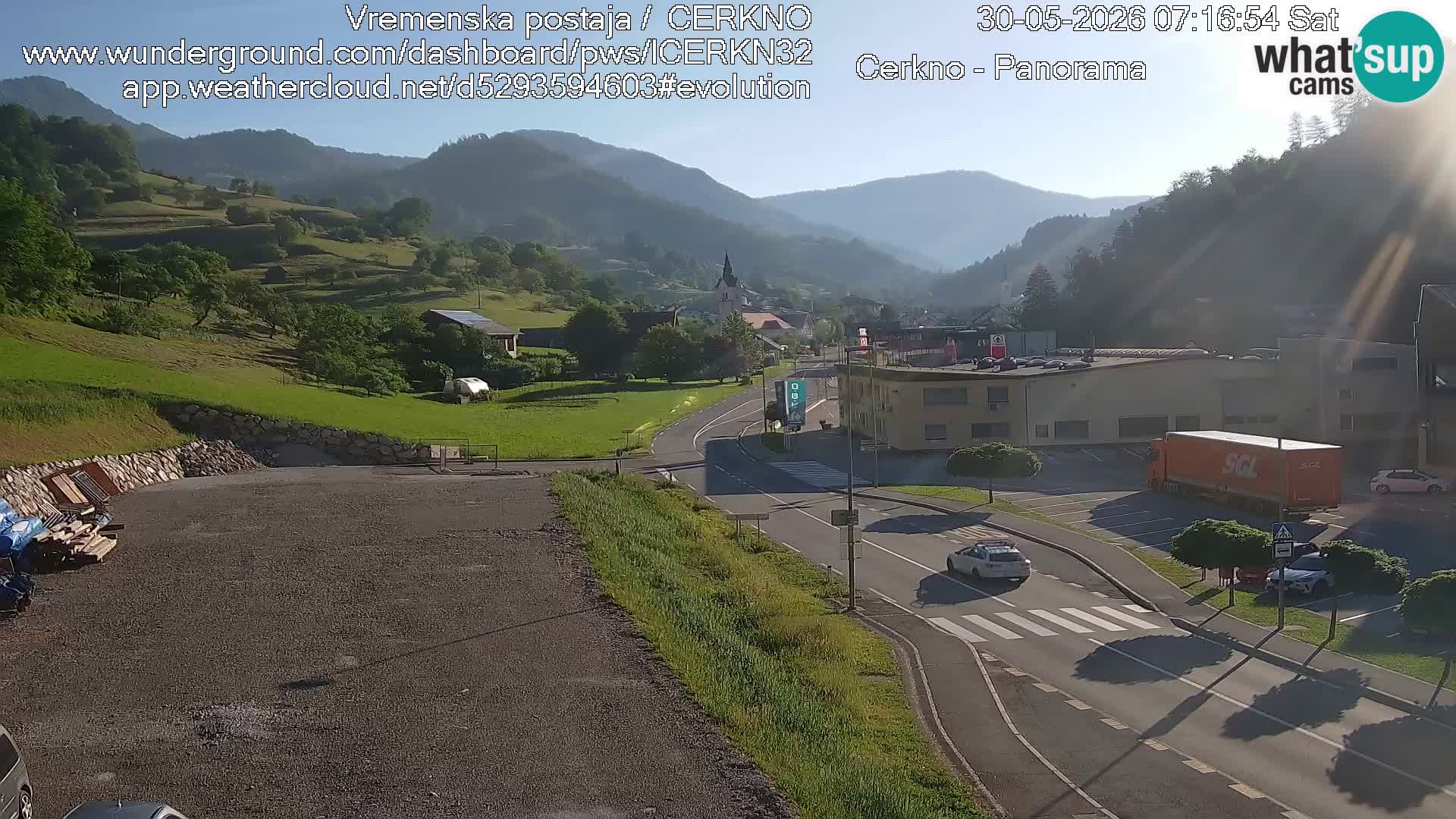 Cerkno Stadteingang Live-Webcam