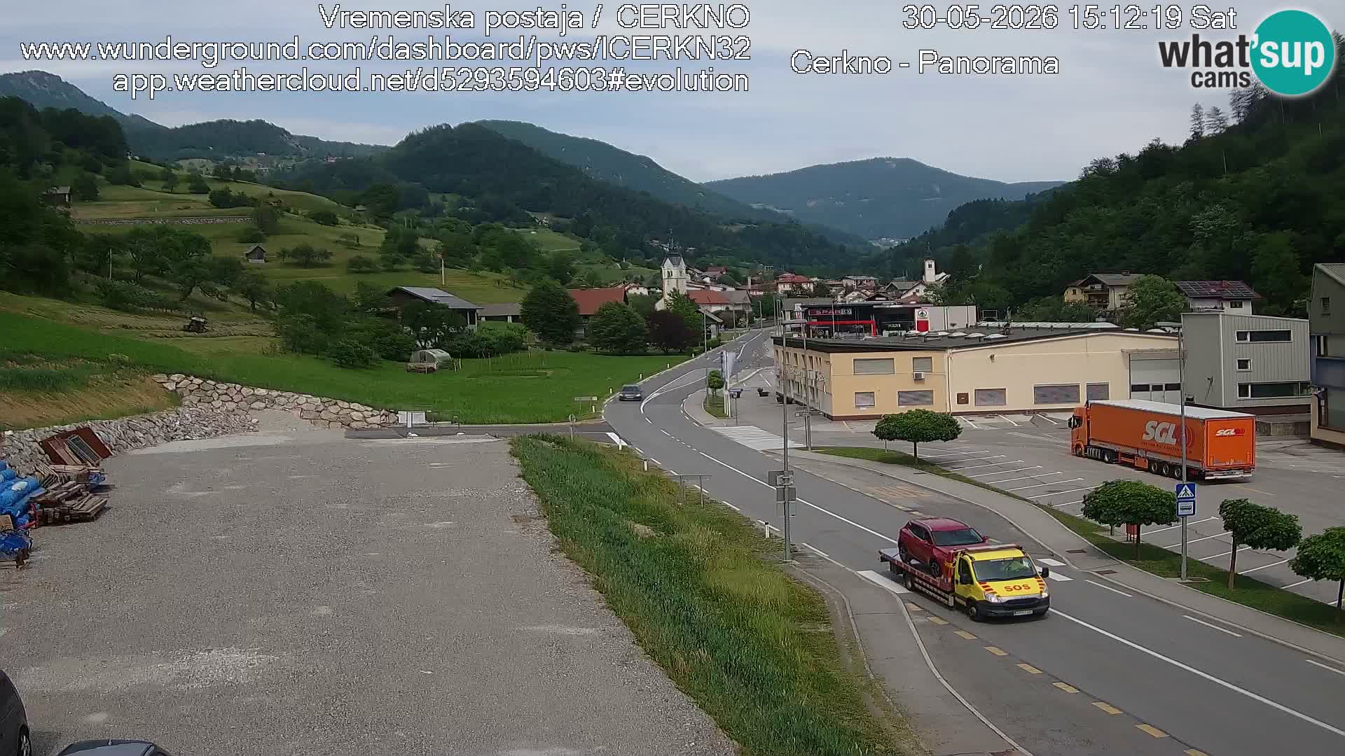 Cerkno ulaz u grad – Kamera uživo