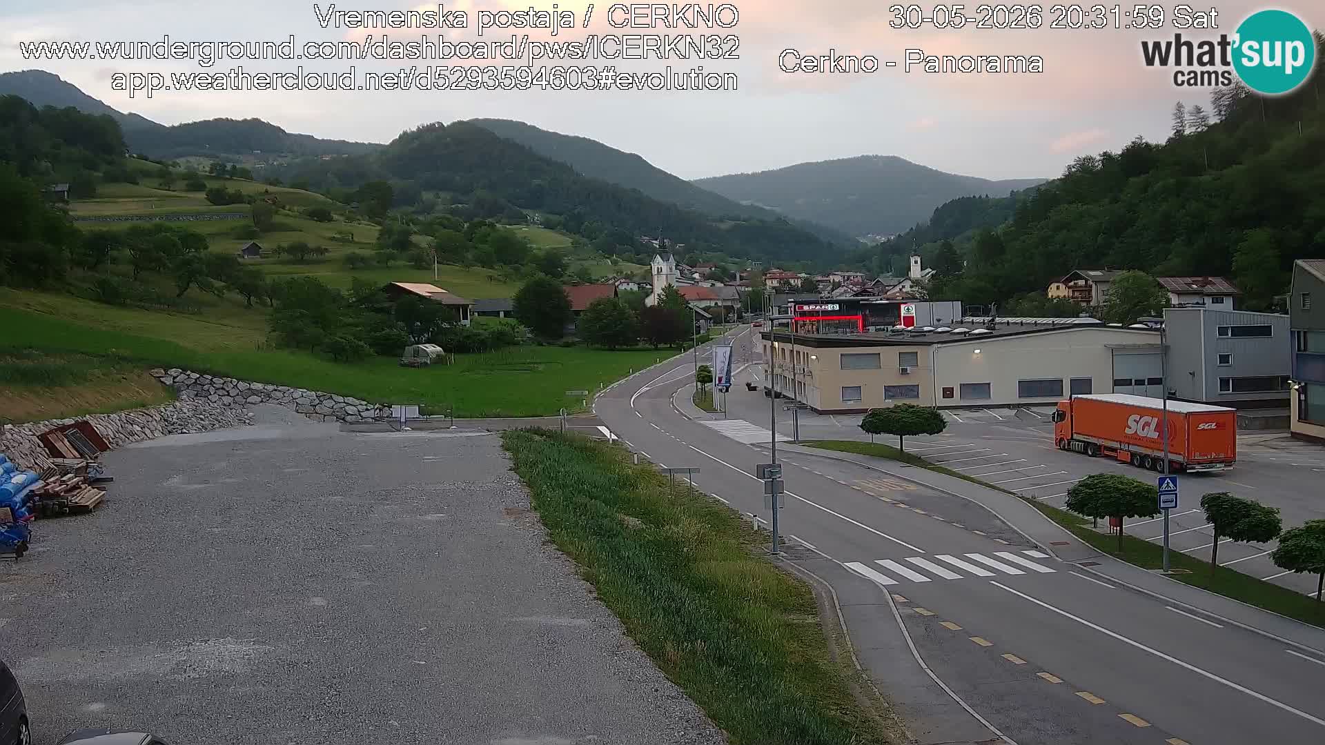 Cerkno ulaz u grad – Kamera uživo