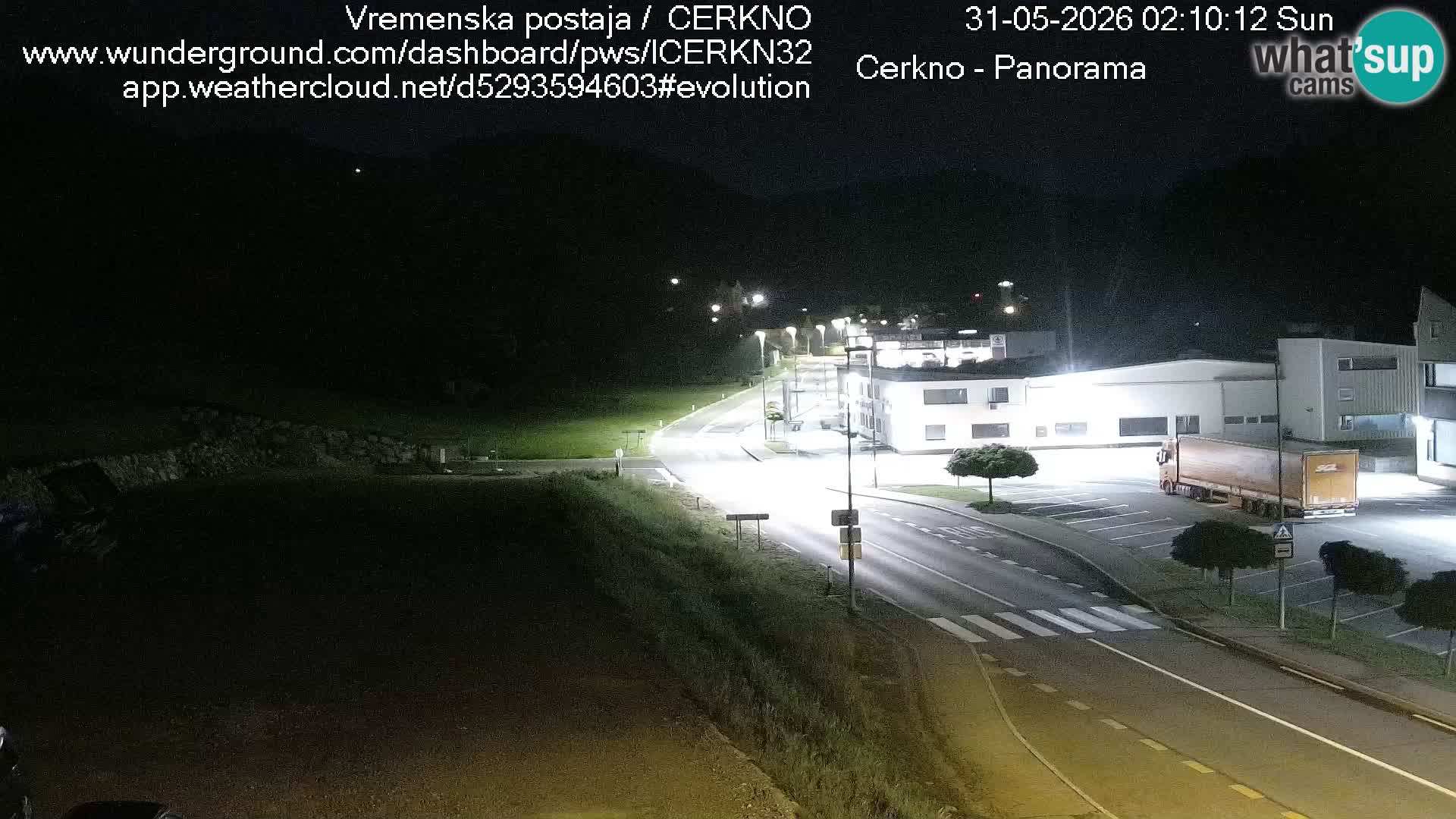 Cerkno entrada a la ciudad Webcam en vivo