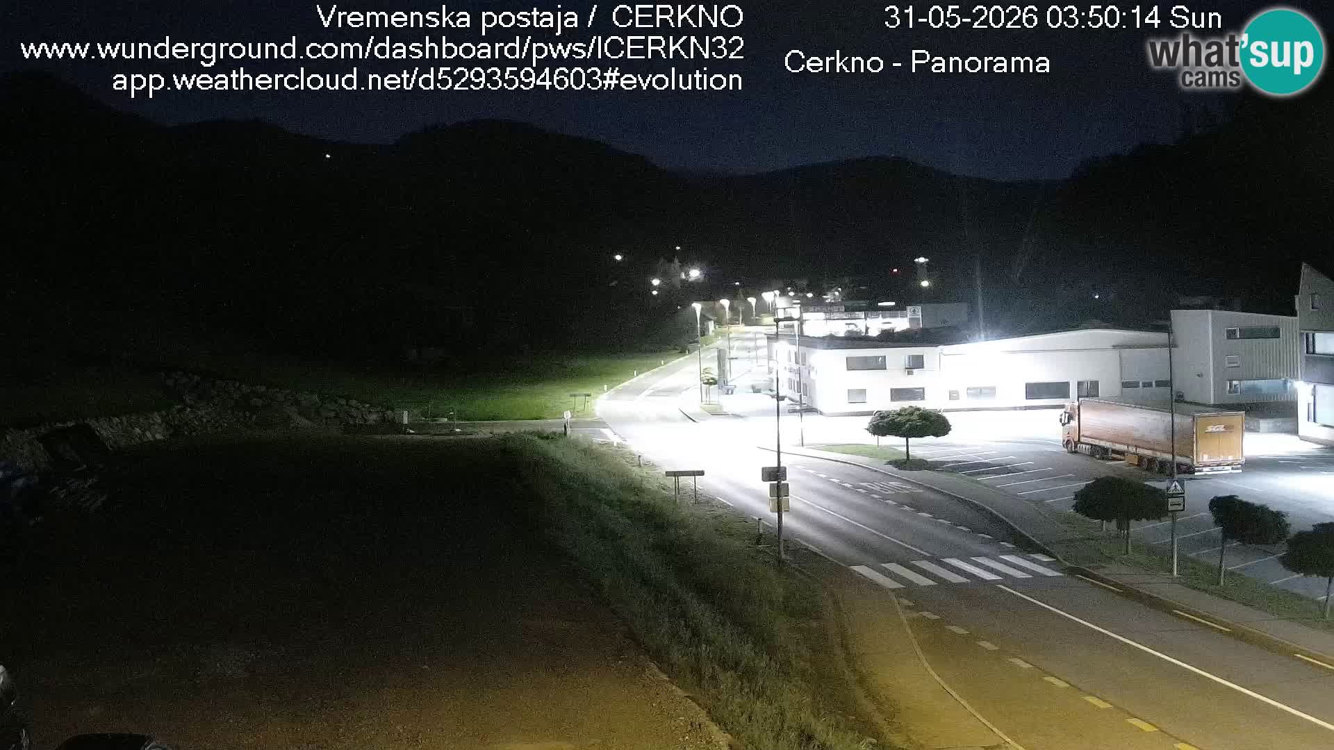 Cerkno entrada a la ciudad Webcam en vivo