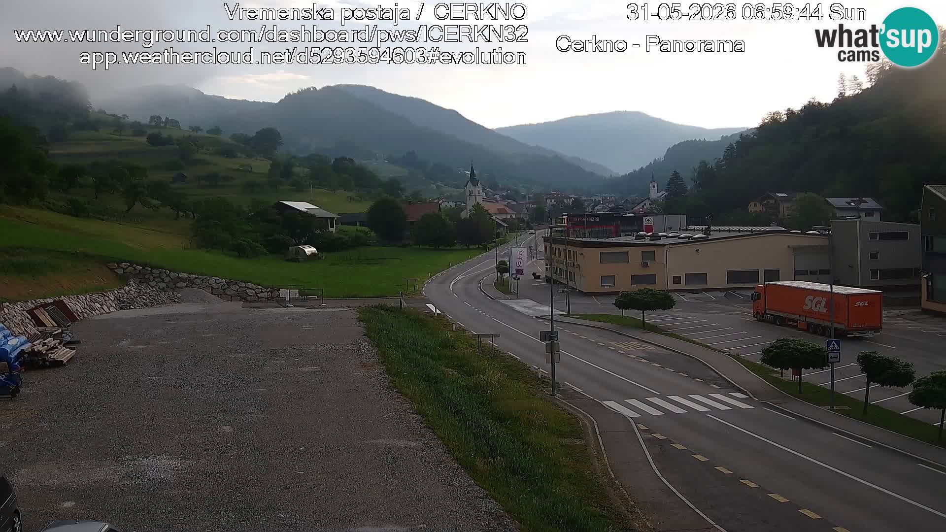 Cerkno ulaz u grad – Kamera uživo