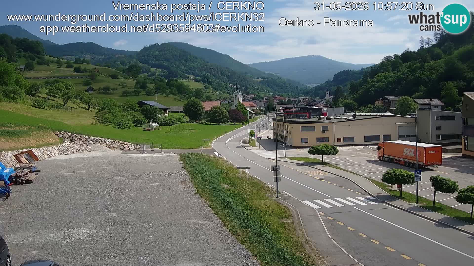 Cerkno Stadteingang Live-Webcam