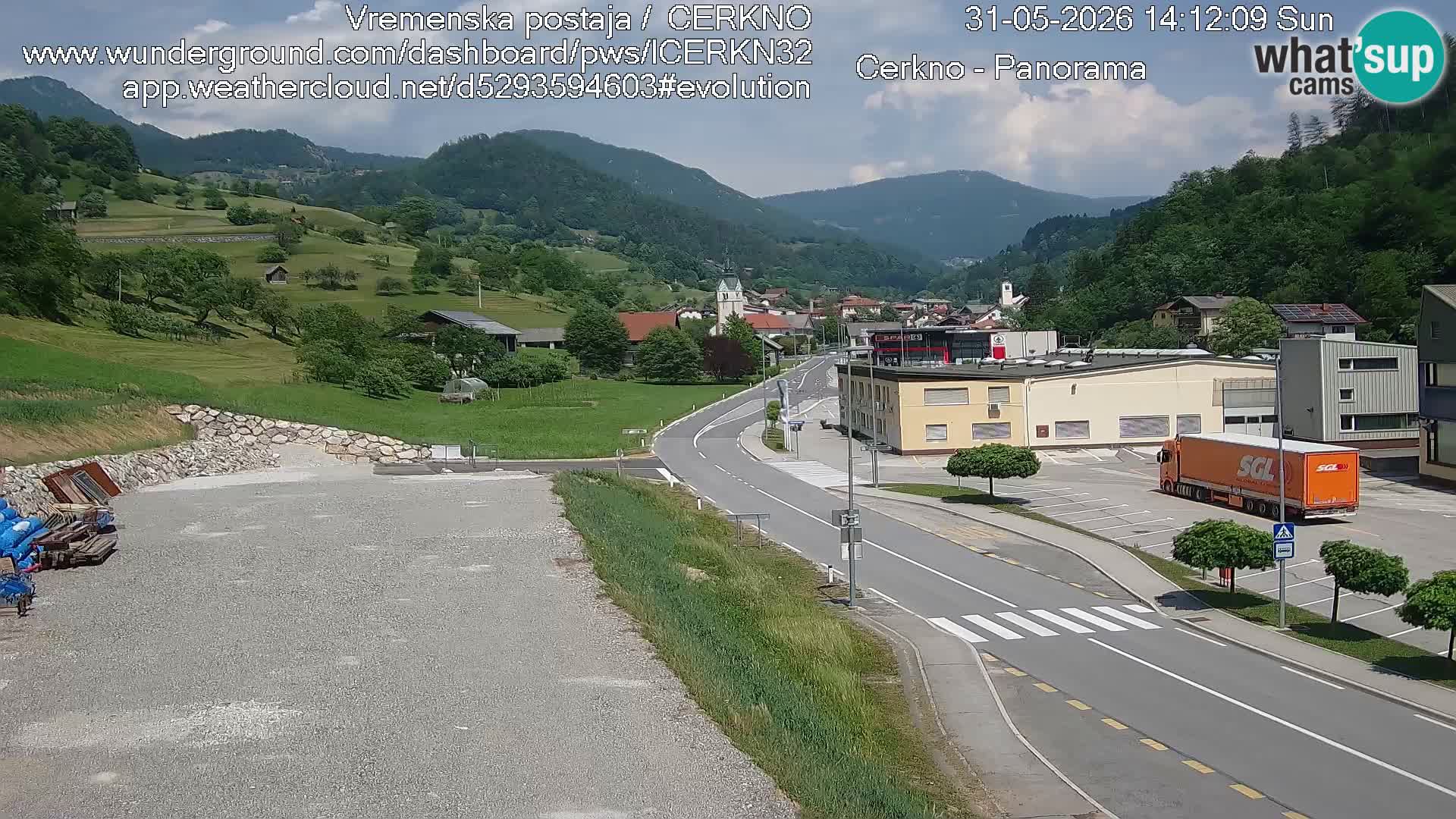 Webcam Ingresso Città di Cerkno