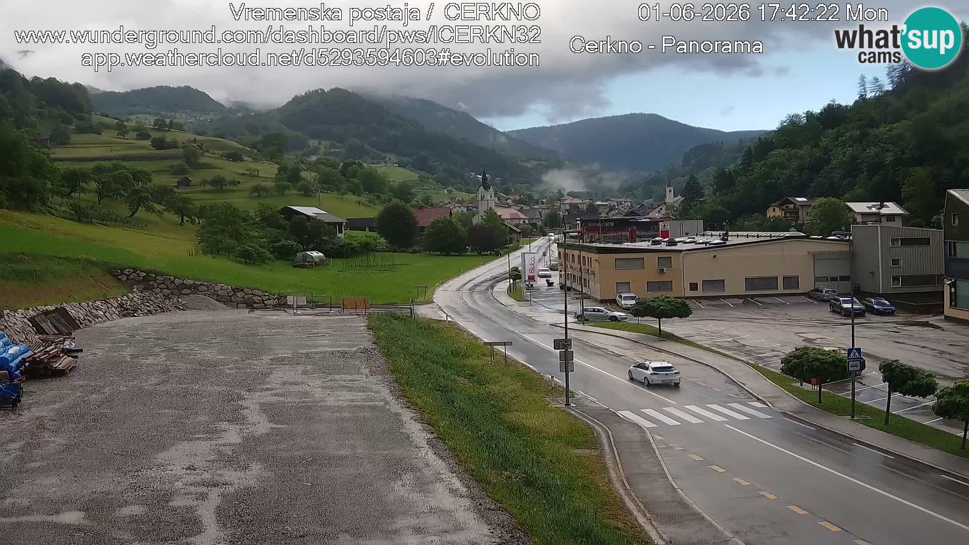 Webcam Ingresso Città di Cerkno