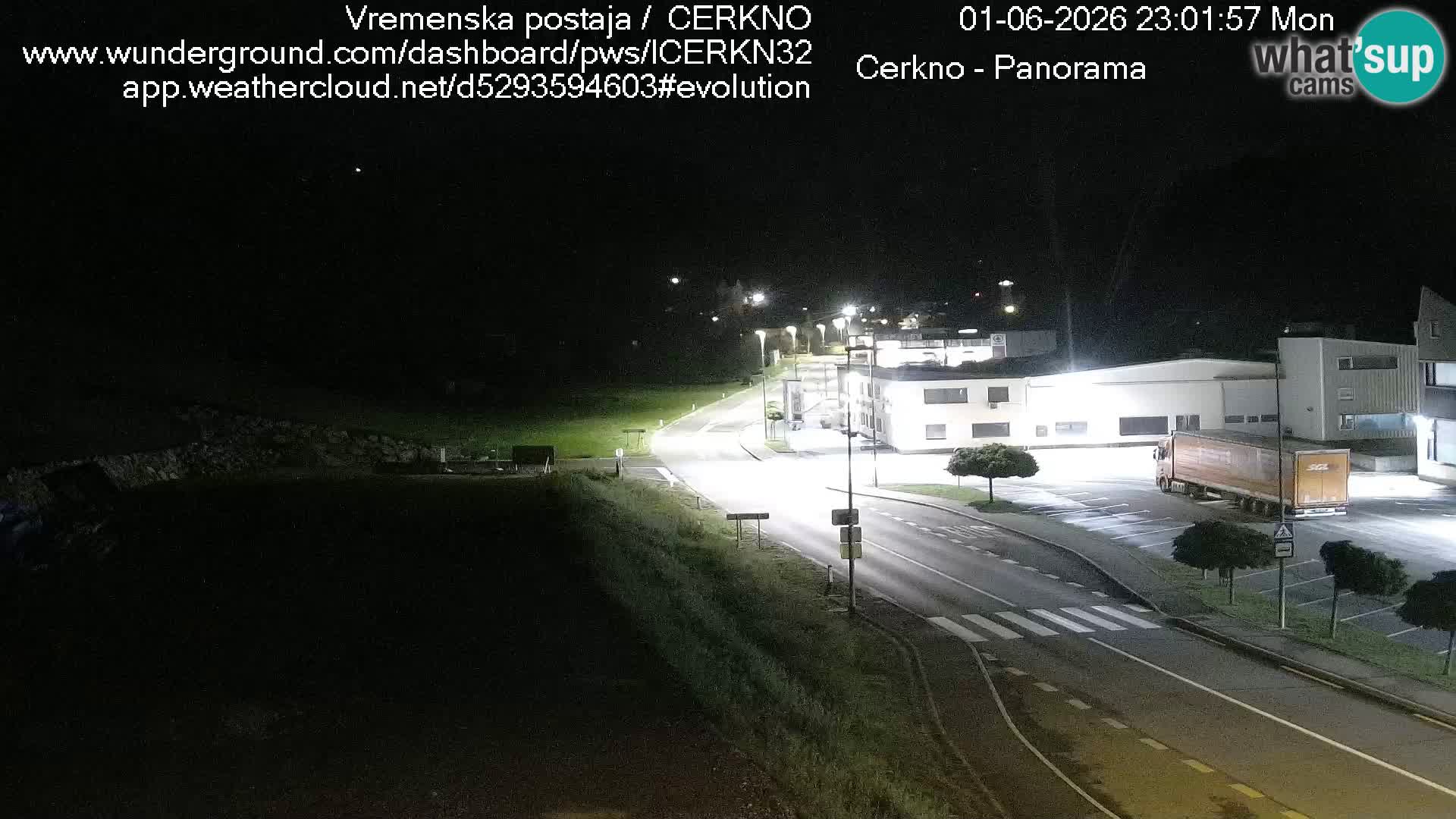 Cerkno entrada a la ciudad Webcam en vivo