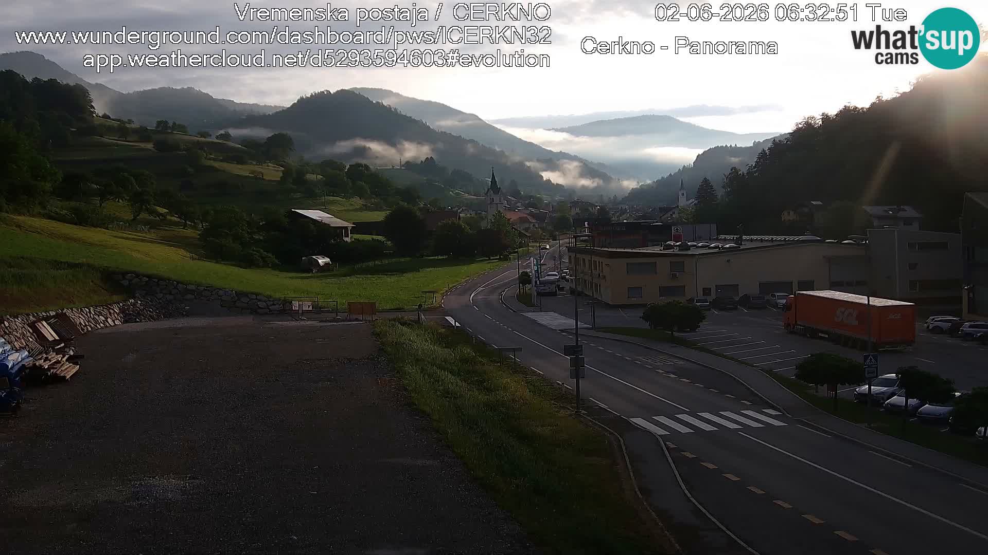 Cerkno Stadteingang Live-Webcam