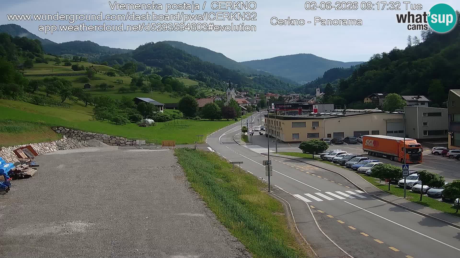 Cerkno ulaz u grad – Kamera uživo