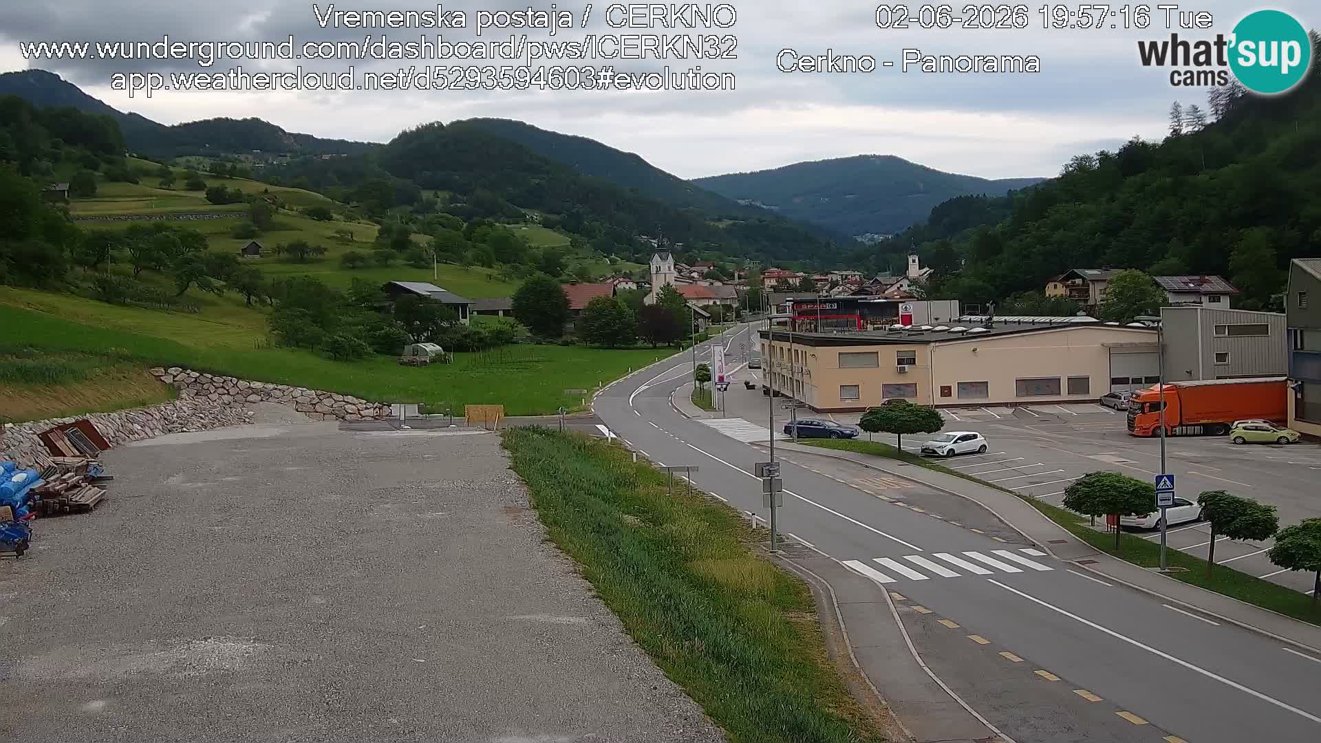 Cerkno Stadteingang Live-Webcam