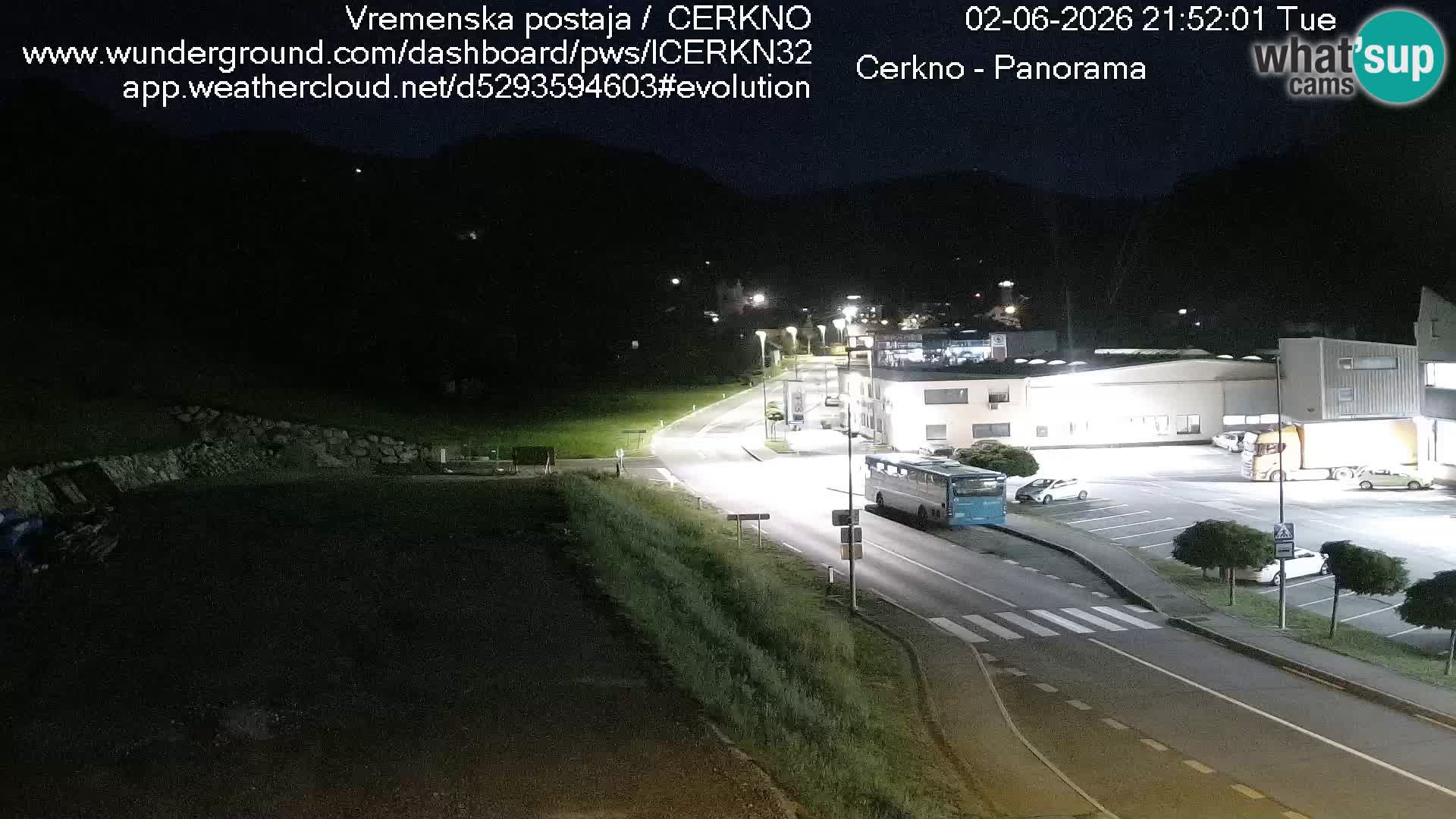 Cerkno city entrance Live Webcam