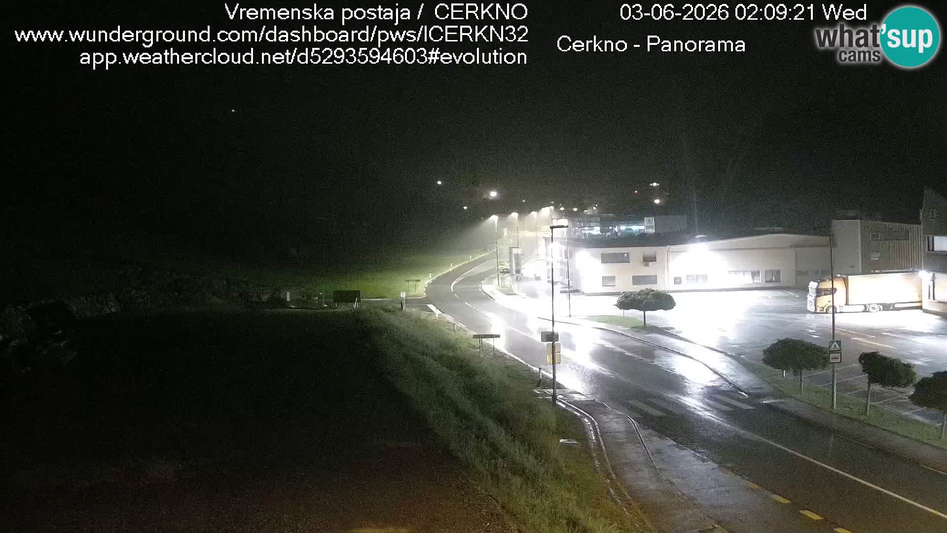 Cerkno city entrance Live Webcam