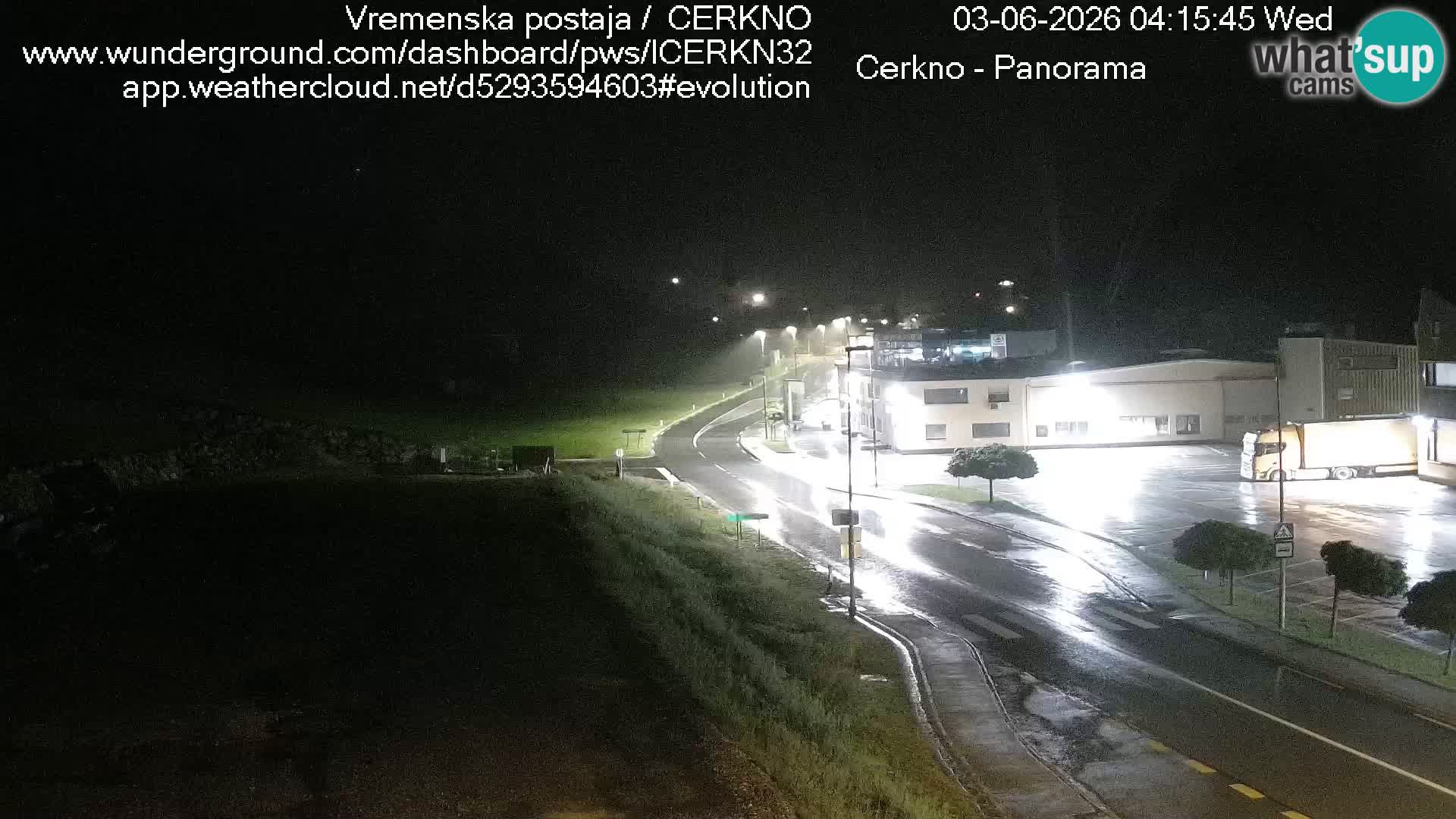 Webcam en direct – Entrée de la ville de Cerkno