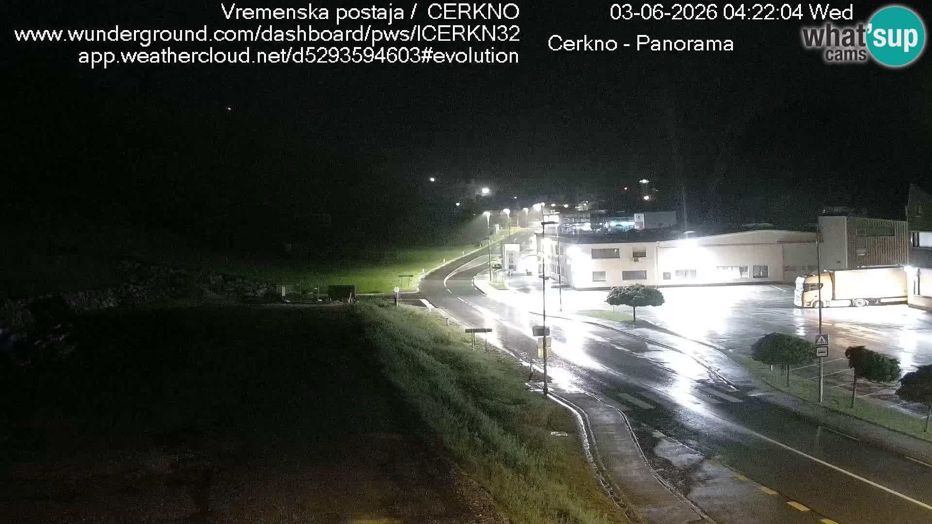 Cerkno city entrance Live Webcam
