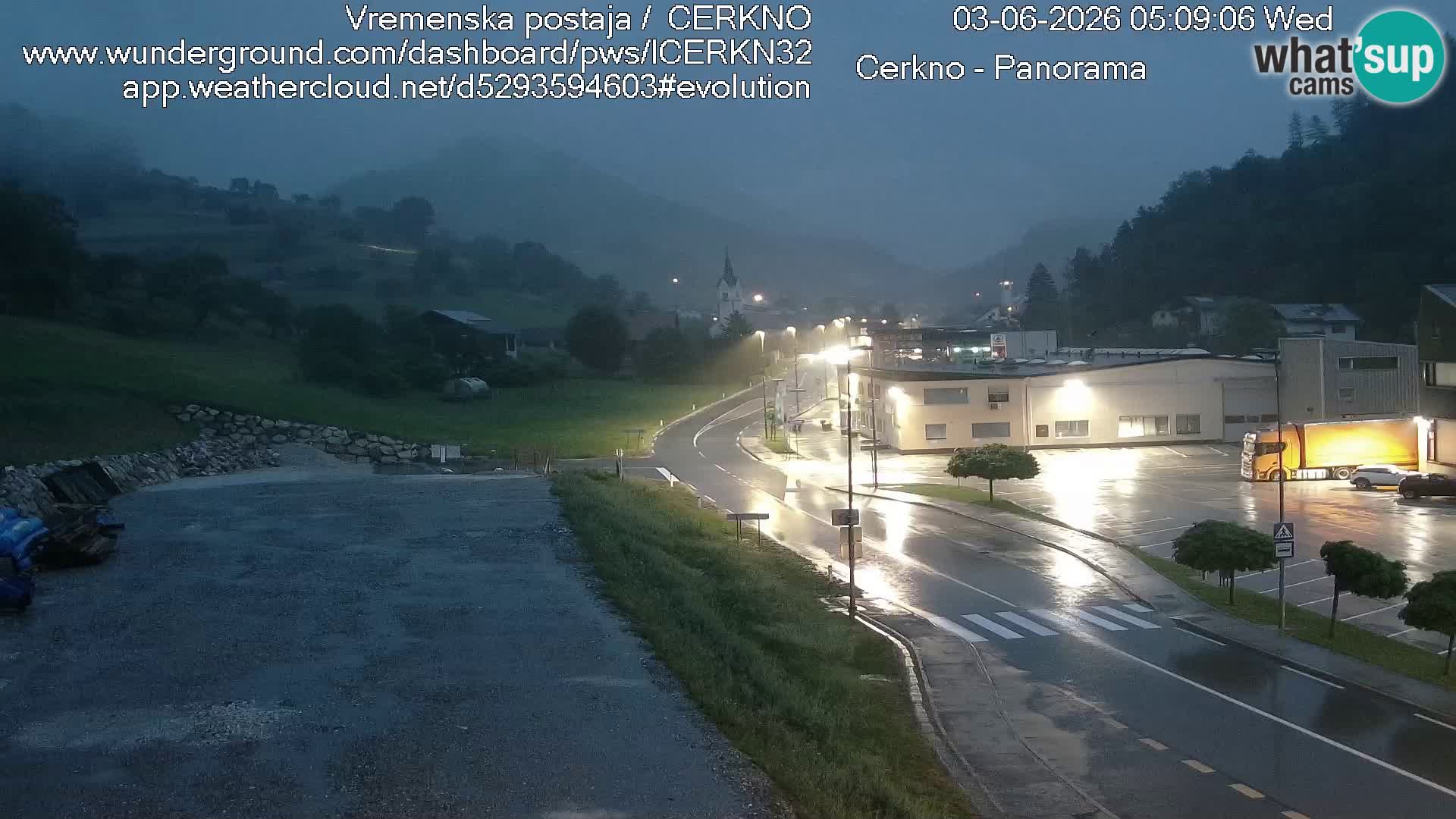 Cerkno ulaz u grad – Kamera uživo