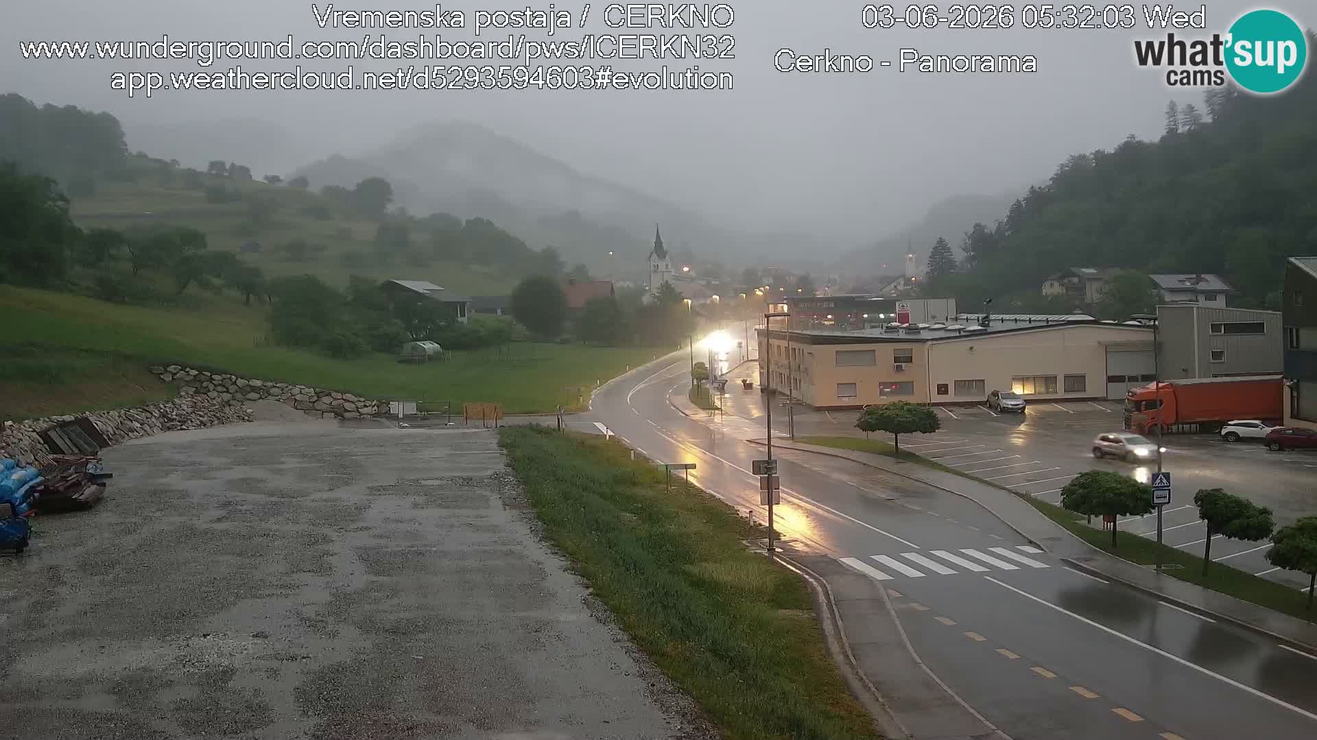 Cerkno ulaz u grad – Kamera uživo