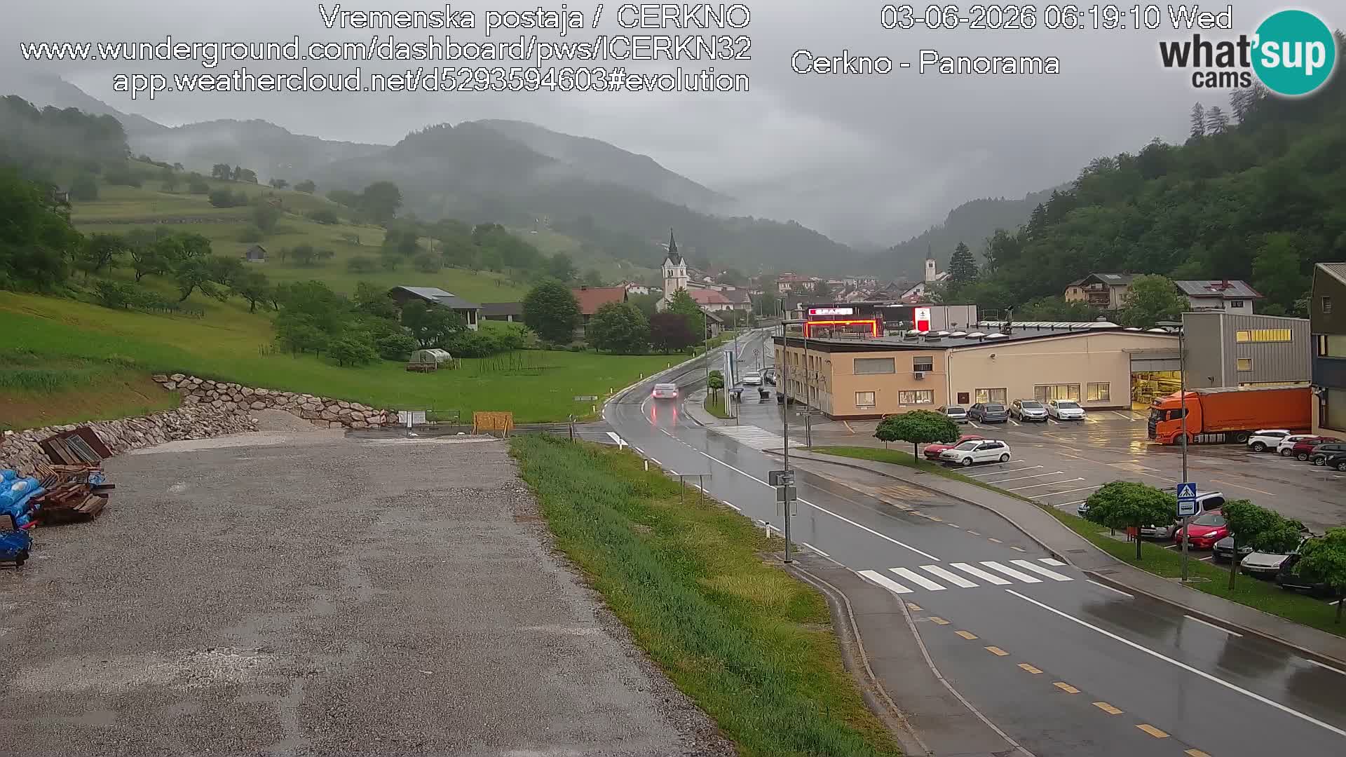 Cerkno Stadteingang Live-Webcam