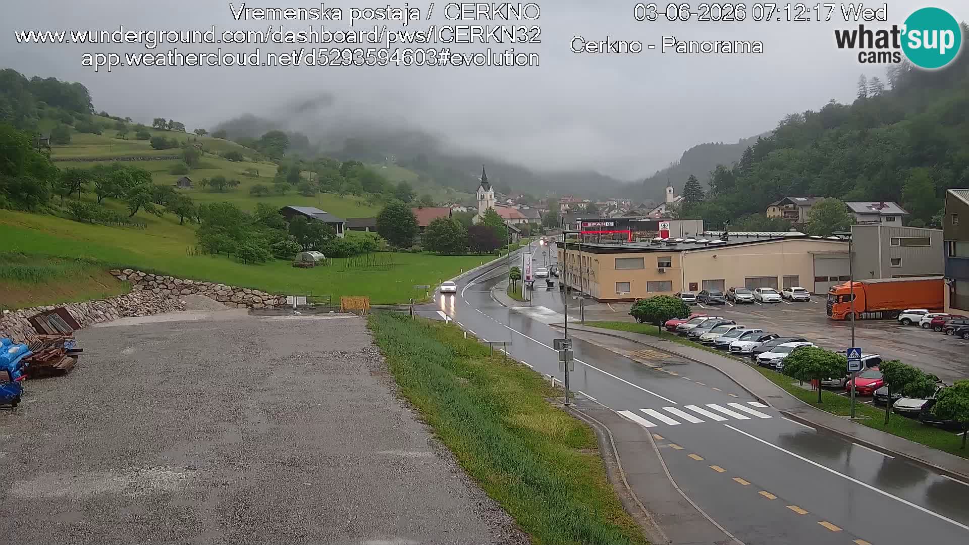 Cerkno ulaz u grad – Kamera uživo