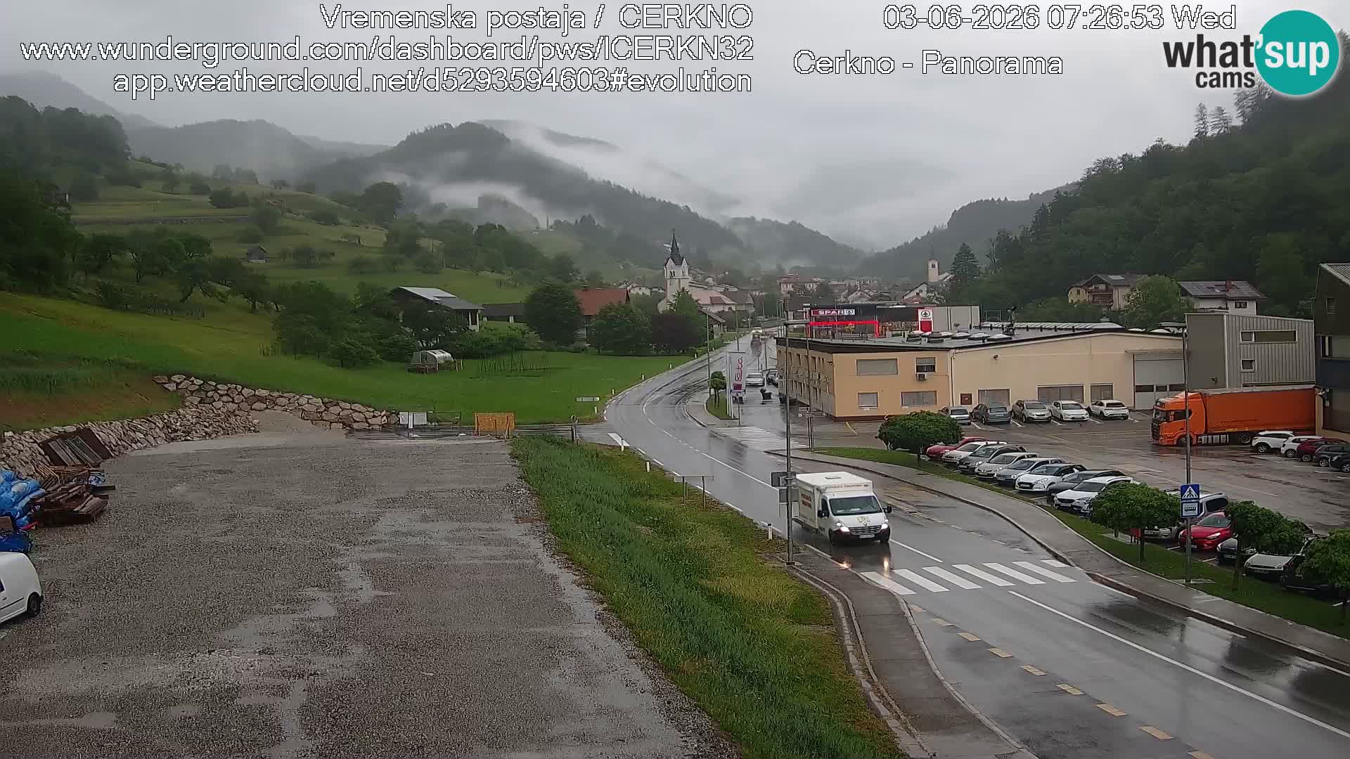 Cerkno Stadteingang Live-Webcam