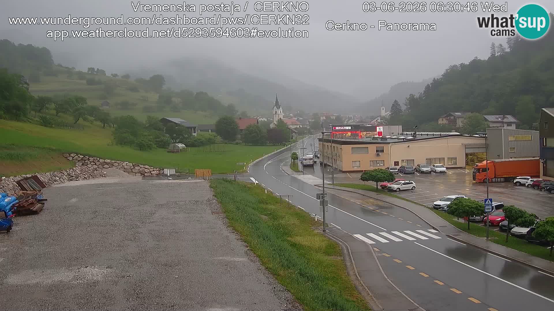 Cerkno Stadteingang Live-Webcam