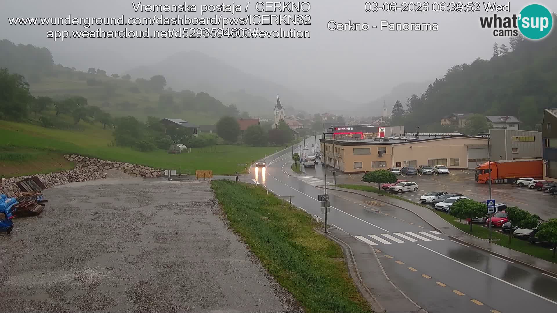 Cerkno ulaz u grad – Kamera uživo