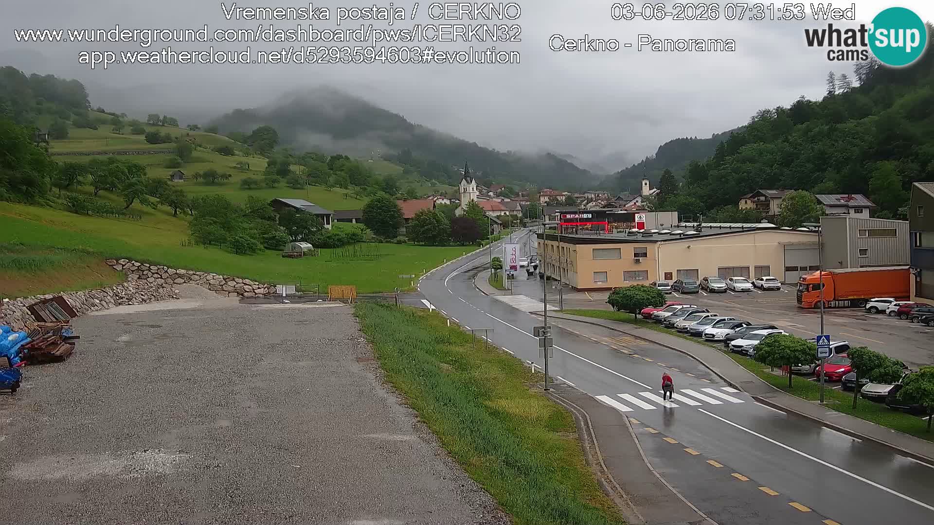 Cerkno ulaz u grad – Kamera uživo