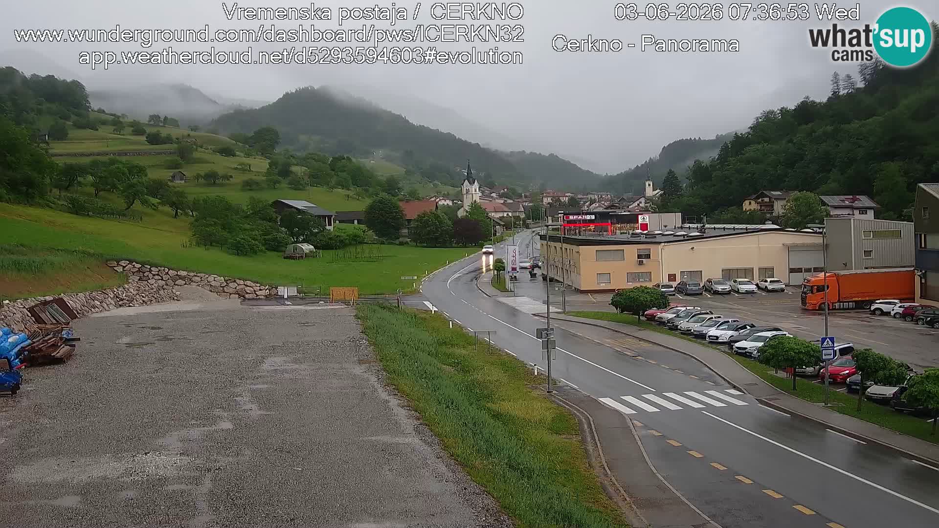 Cerkno Stadteingang Live-Webcam