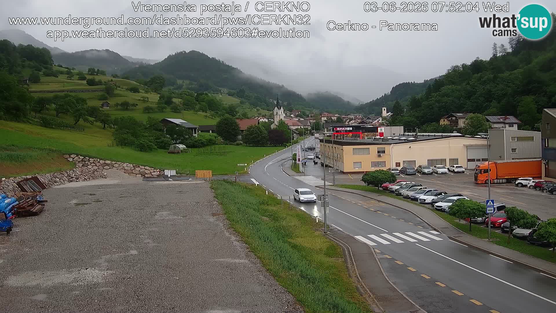 Cerkno Stadteingang Live-Webcam