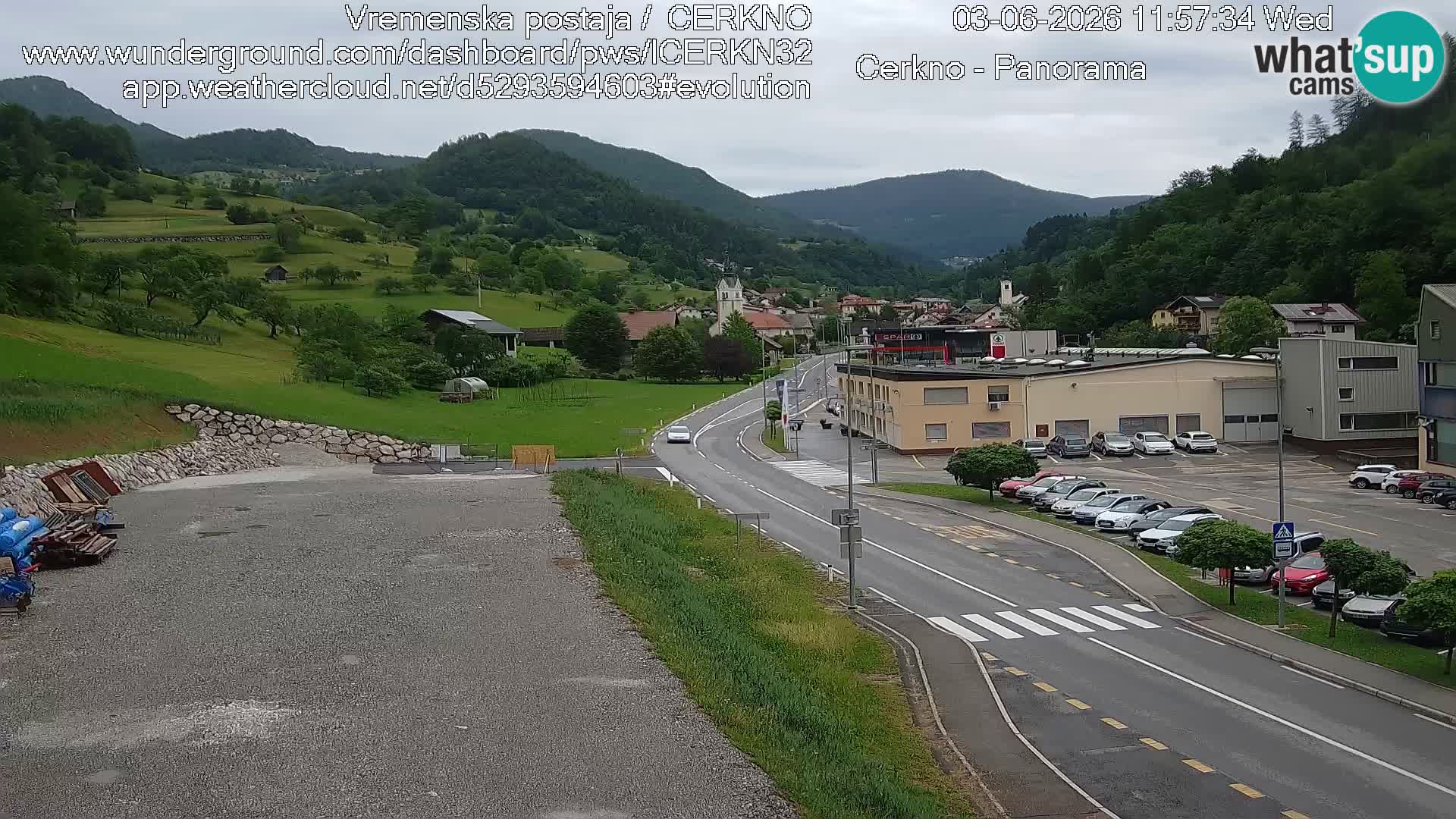 Cerkno Stadteingang Live-Webcam