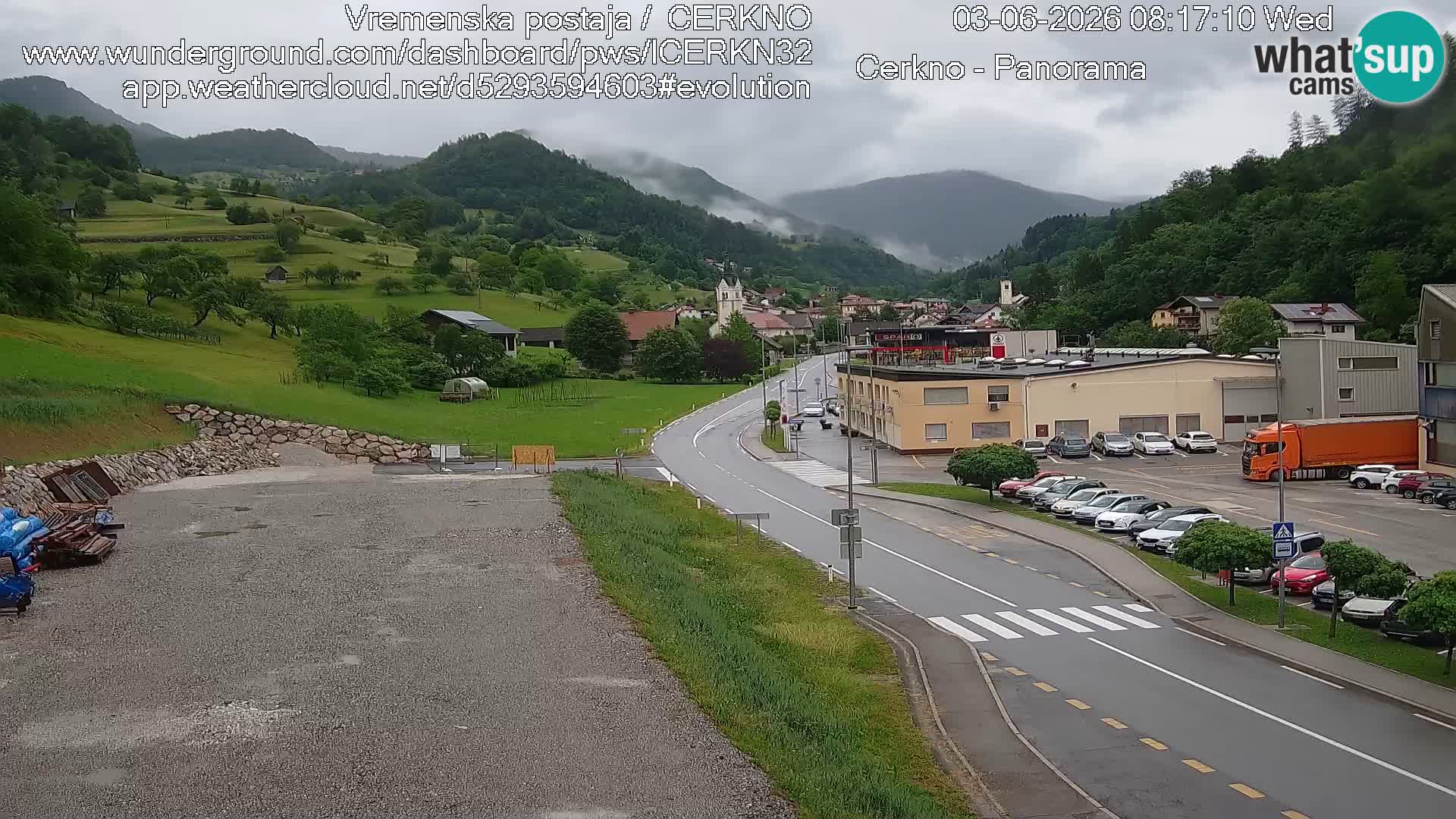 Cerkno Stadteingang Live-Webcam