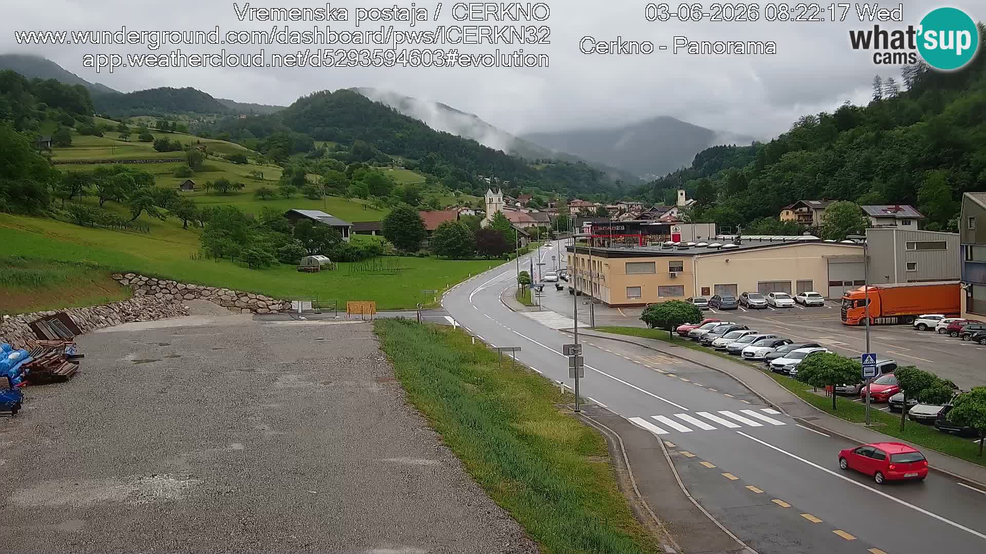 Cerkno Stadteingang Live-Webcam