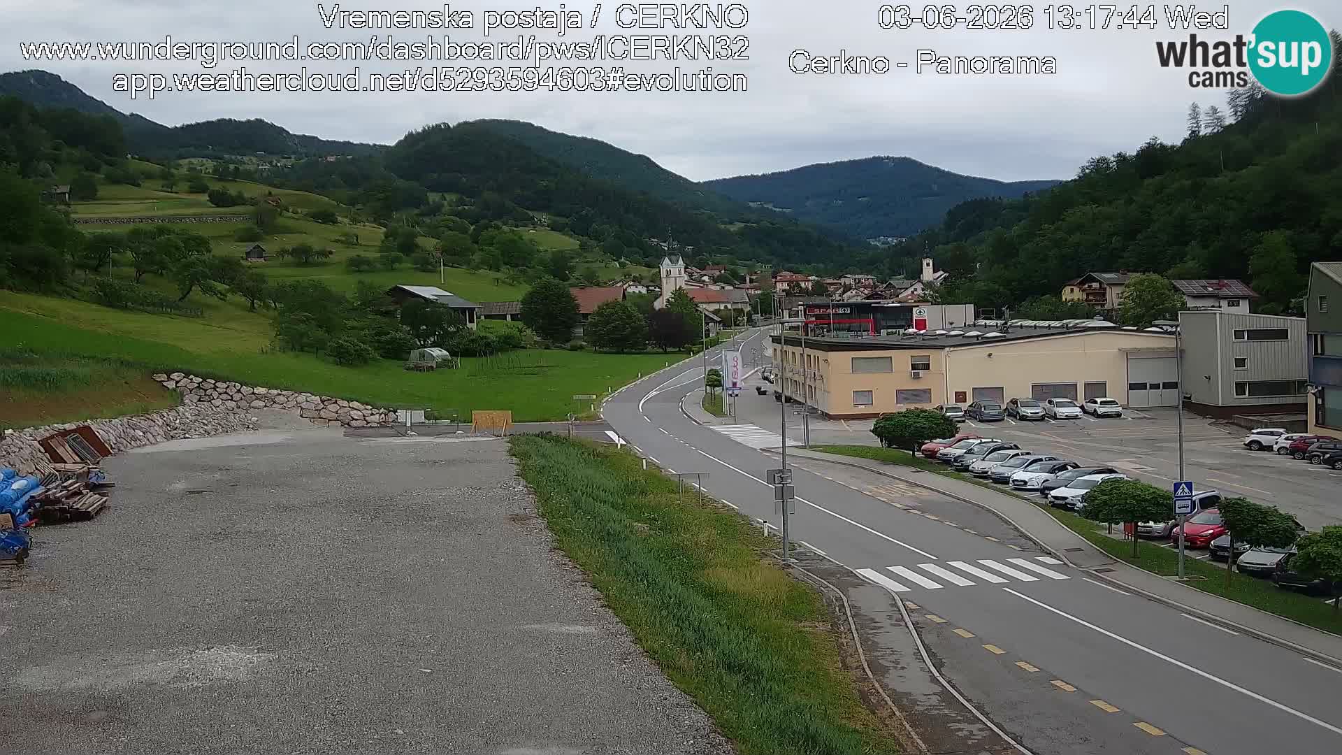 Cerkno ulaz u grad – Kamera uživo