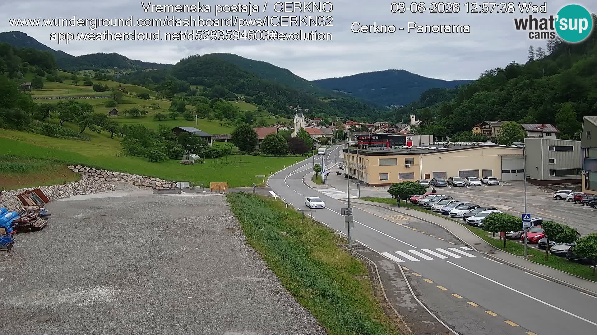 Cerkno Stadteingang Live-Webcam