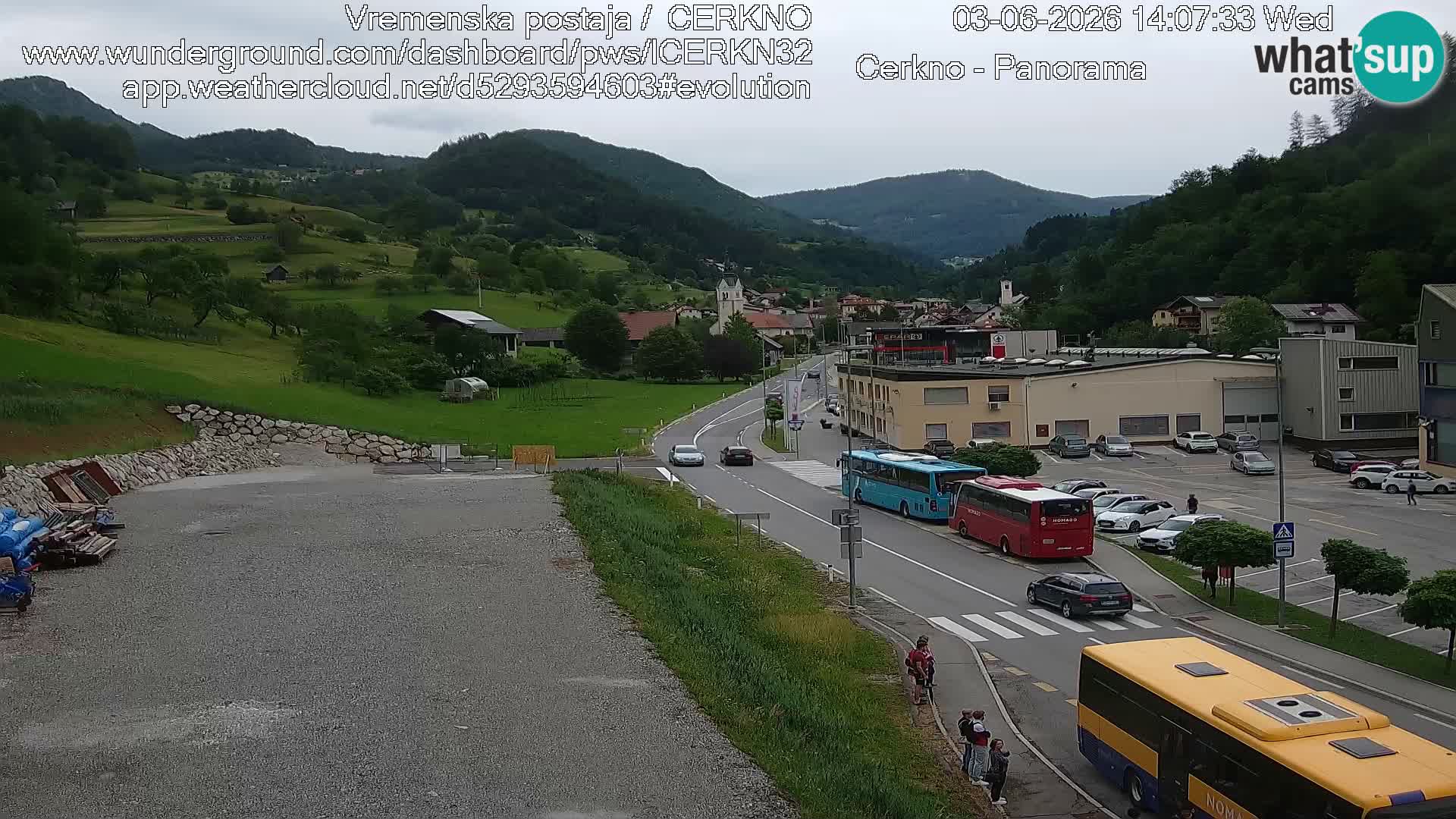 Cerkno ulaz u grad – Kamera uživo