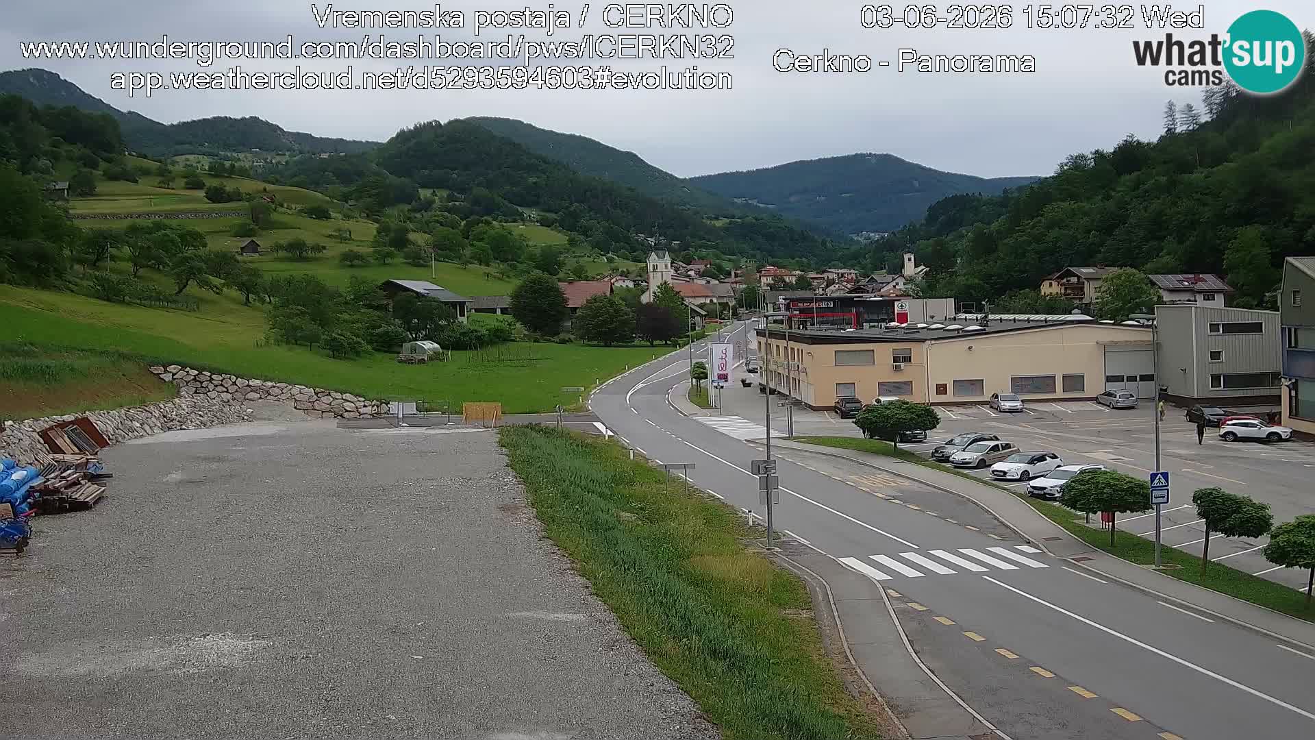 Cerkno Stadteingang Live-Webcam