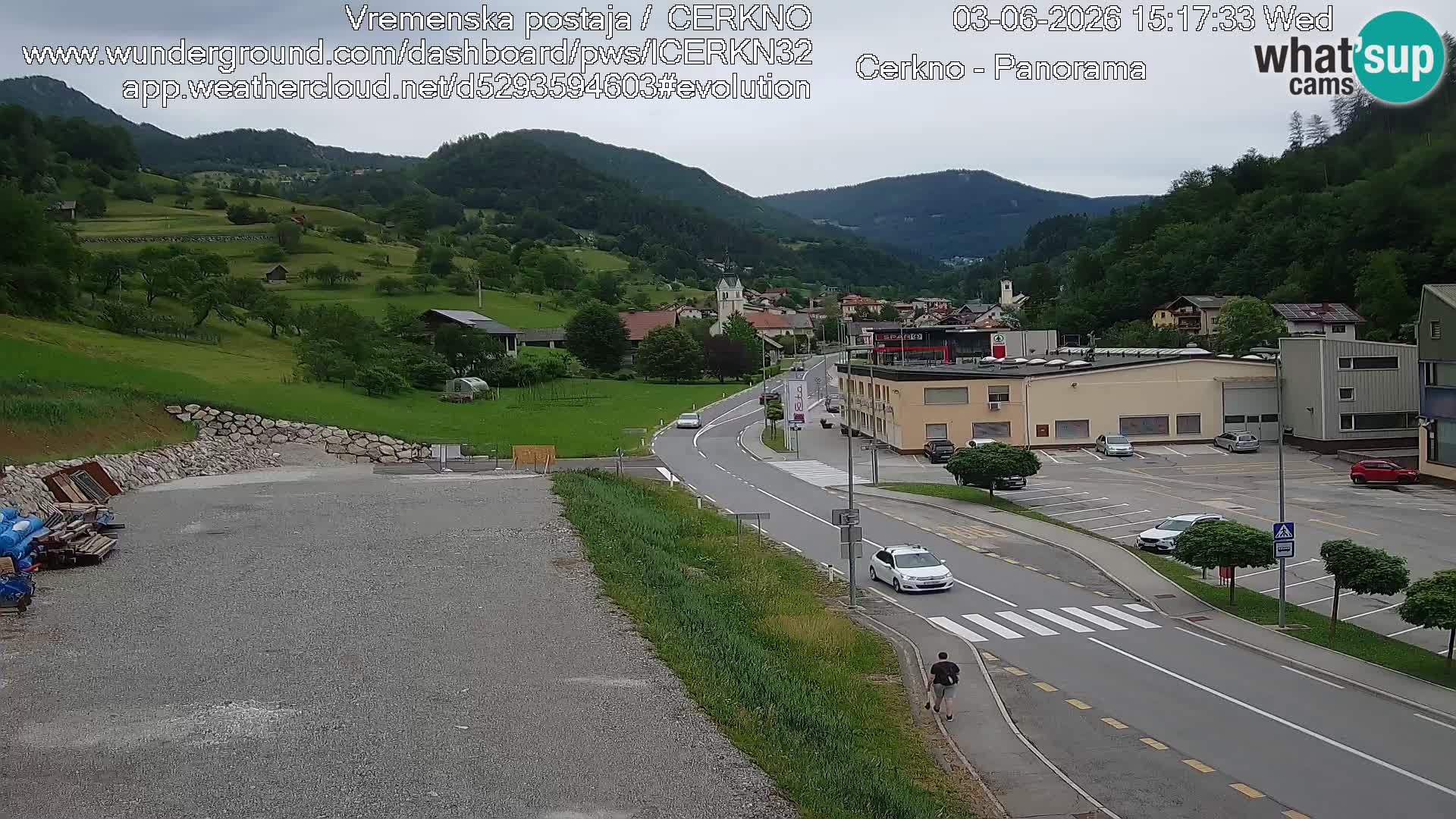 Cerkno Stadteingang Live-Webcam