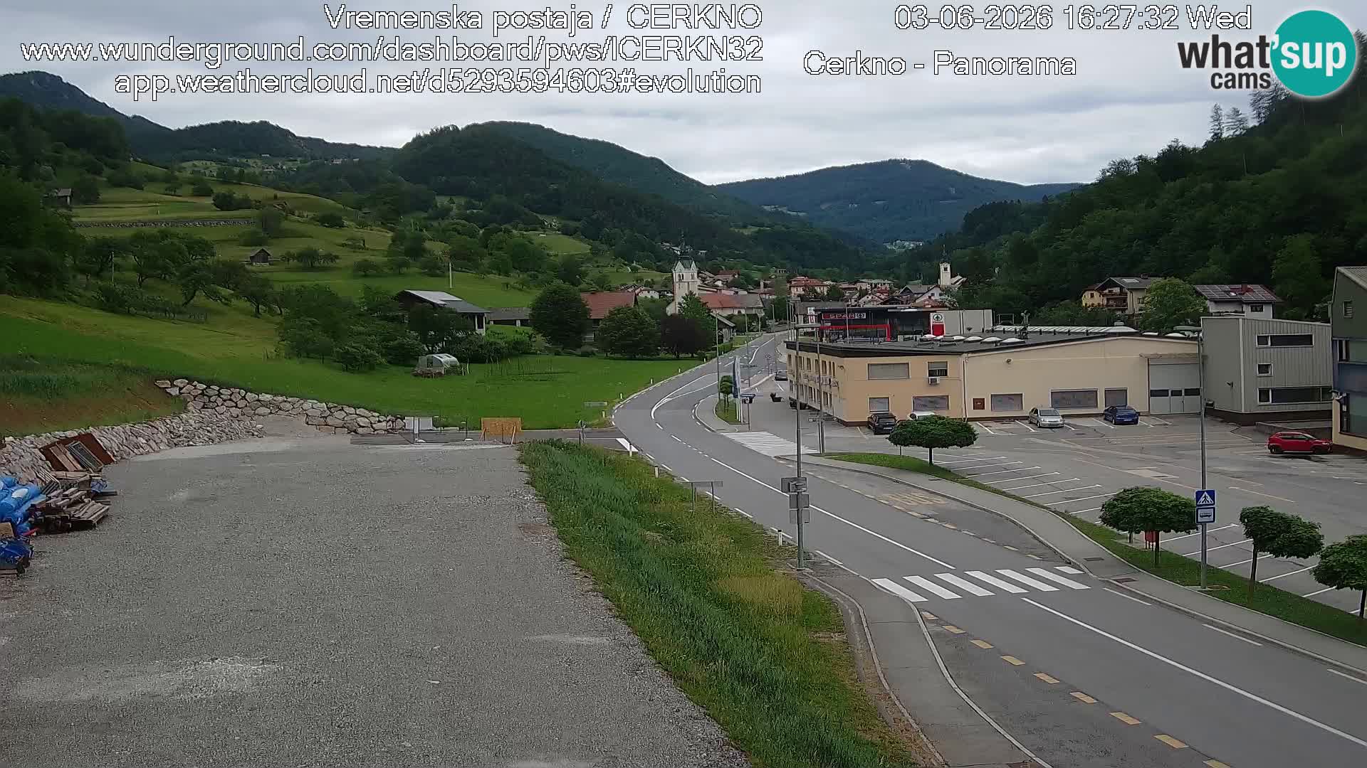 Cerkno Stadteingang Live-Webcam