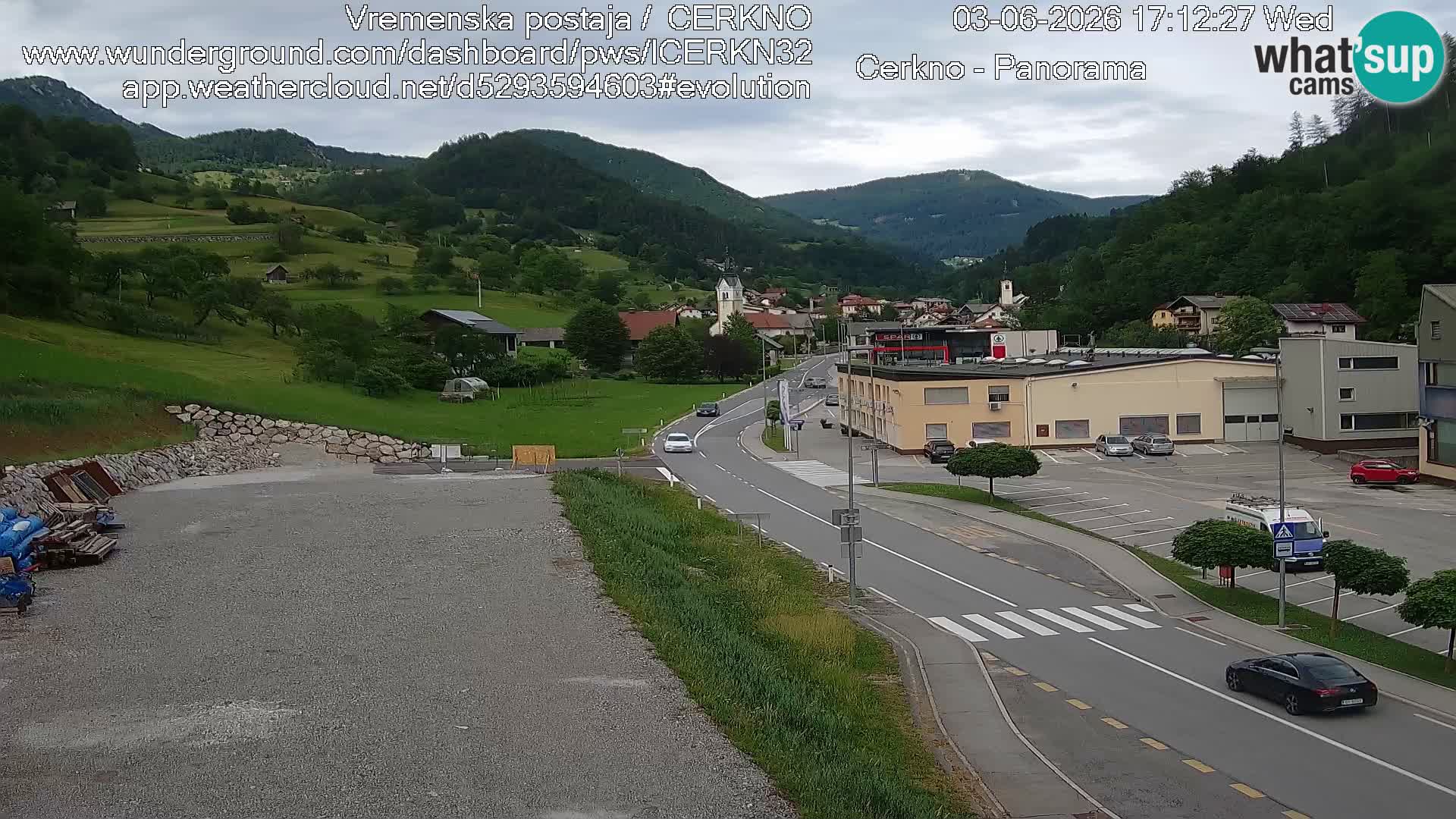 Webcam Ingresso Città di Cerkno