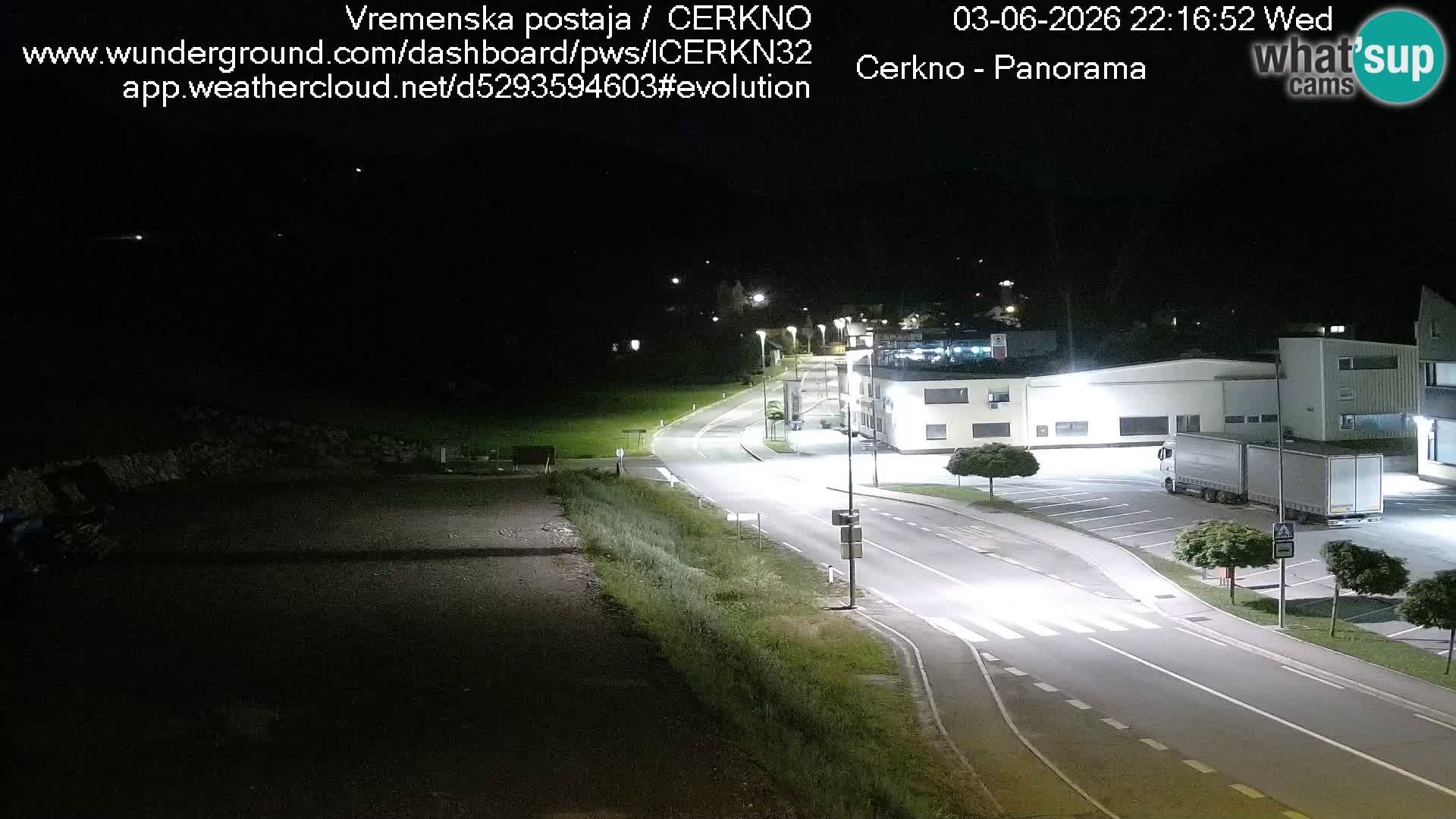 Cerkno city entrance Live Webcam