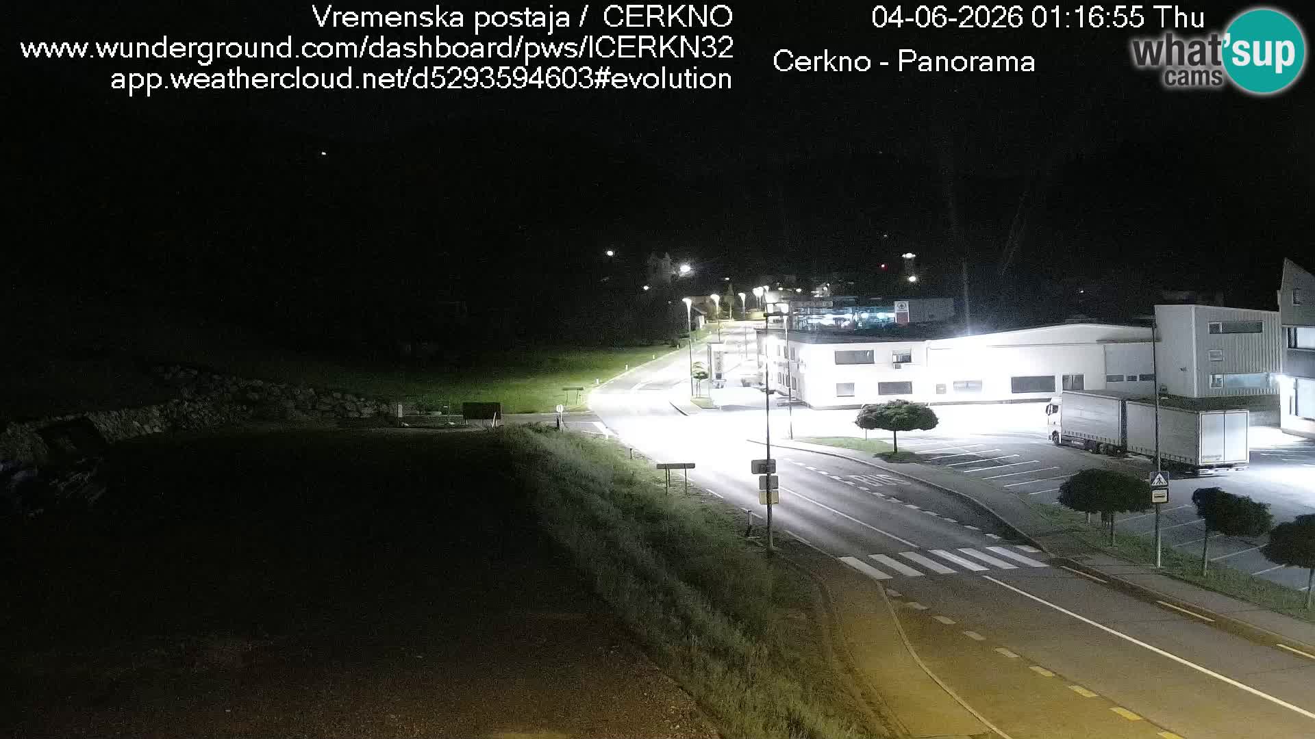Webcam en direct – Entrée de la ville de Cerkno