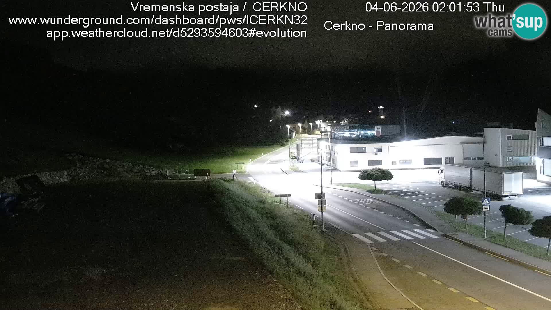 Cerkno city entrance Live Webcam