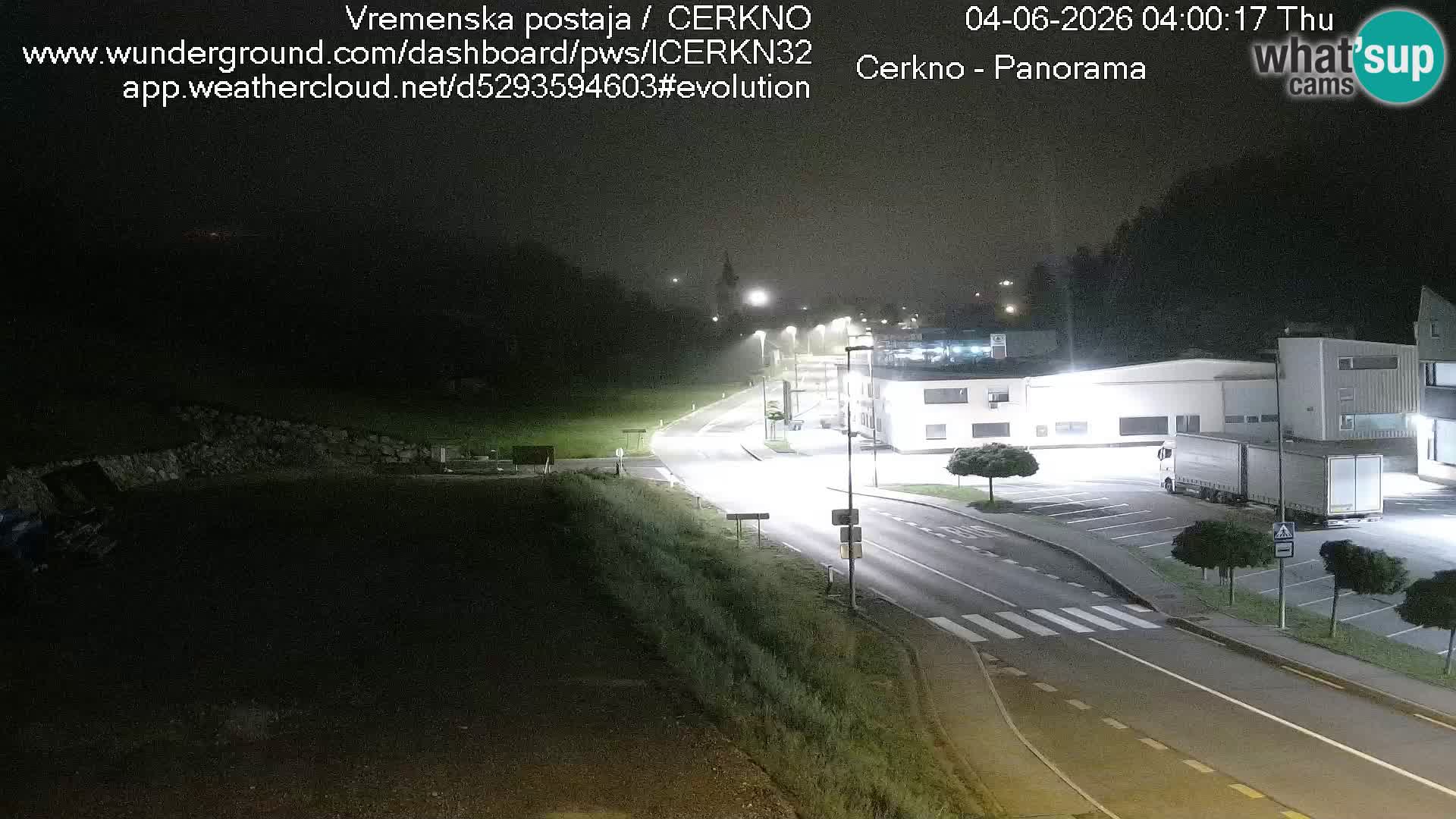 Webcam en direct – Entrée de la ville de Cerkno