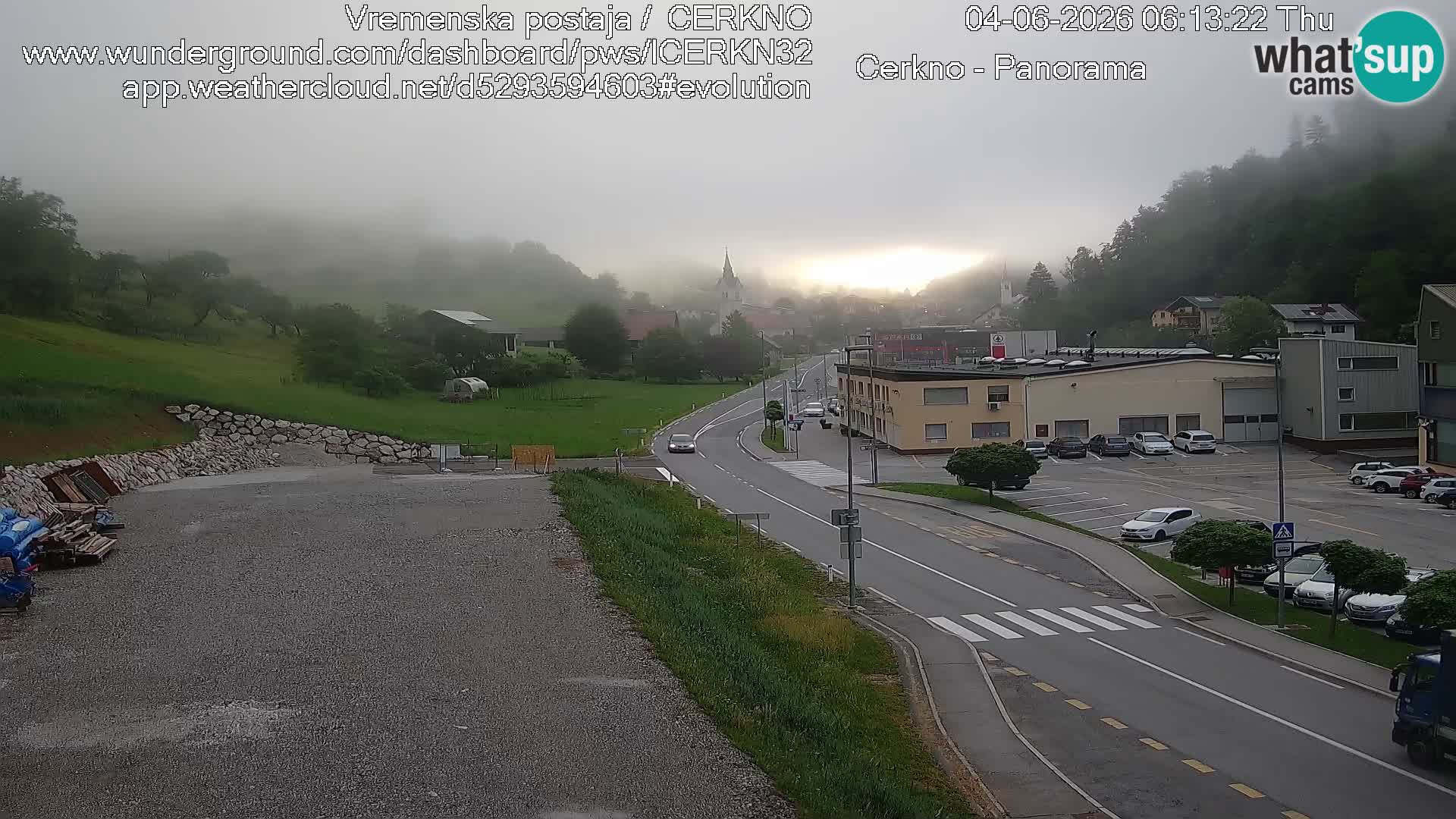 Cerkno ulaz u grad – Kamera uživo