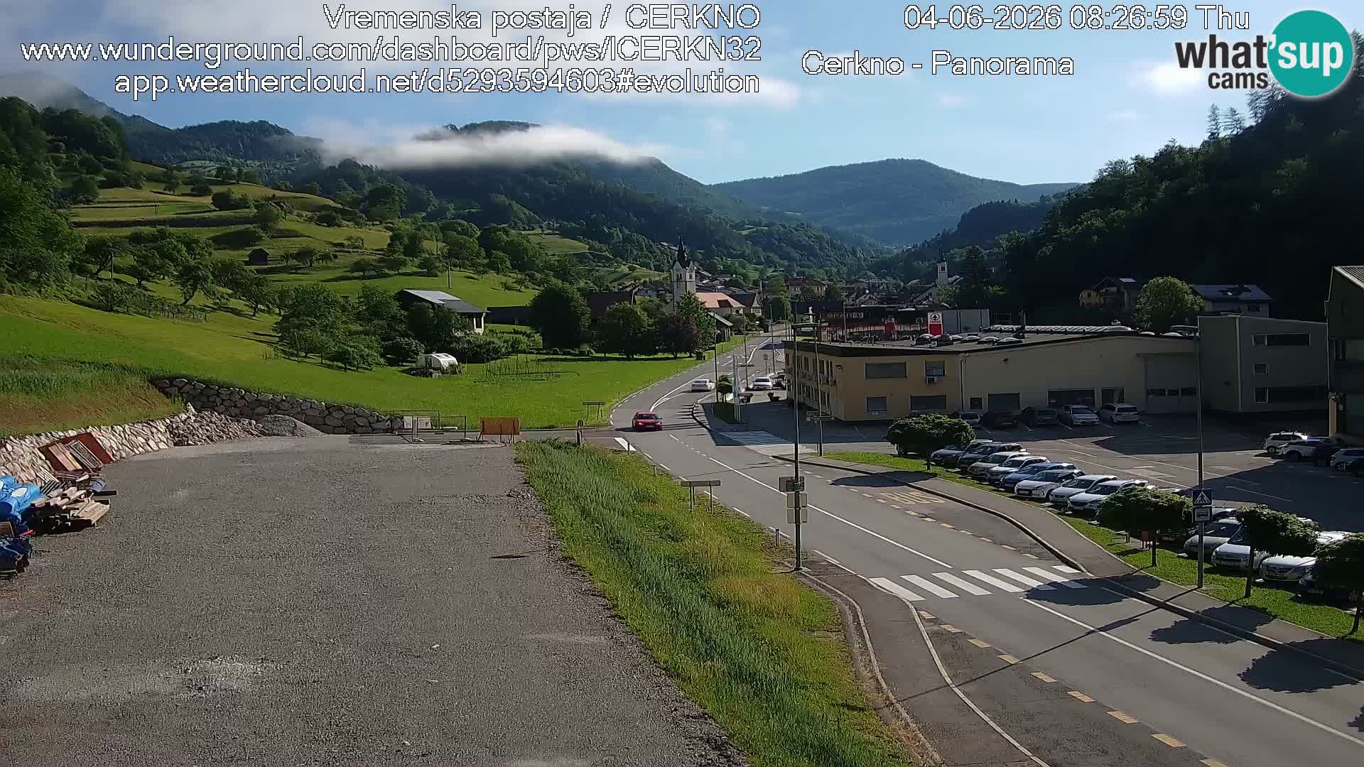 Cerkno ulaz u grad – Kamera uživo