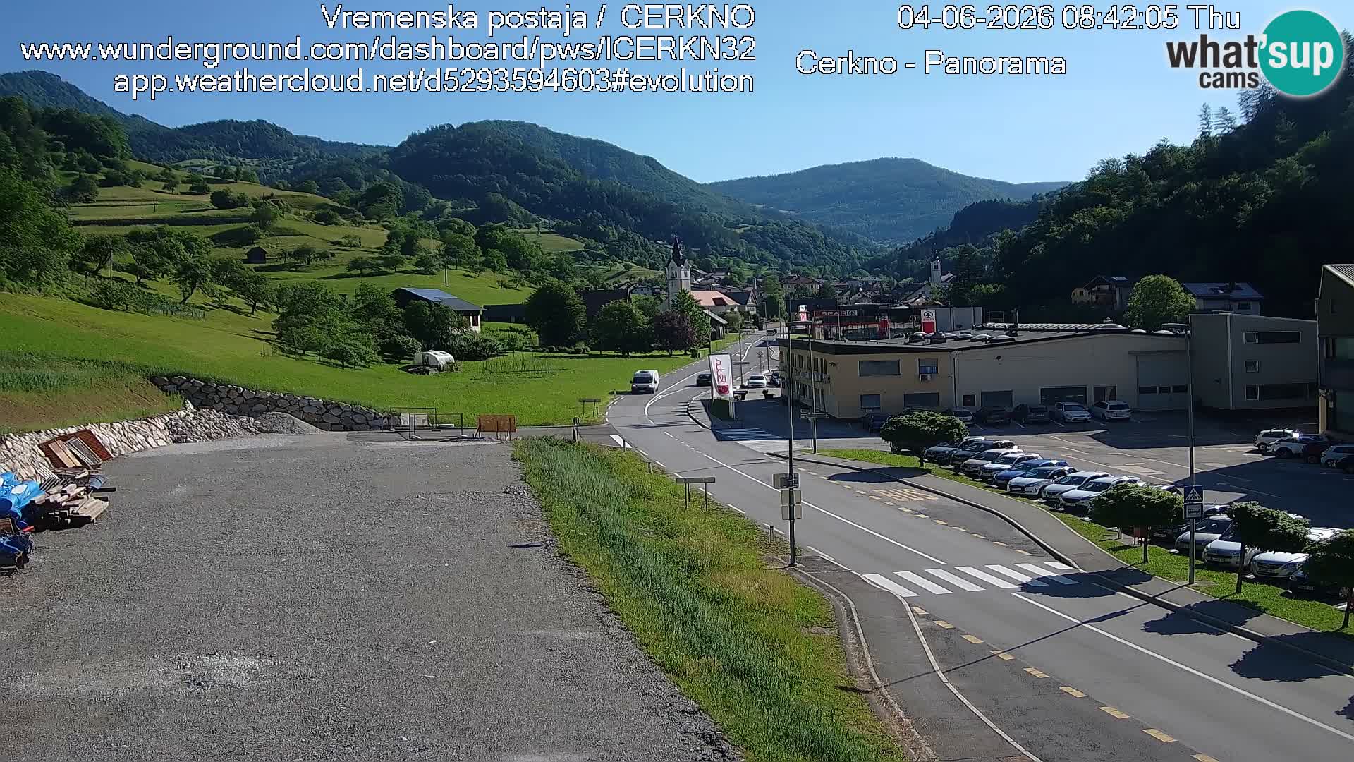 Webcam Ingresso Città di Cerkno