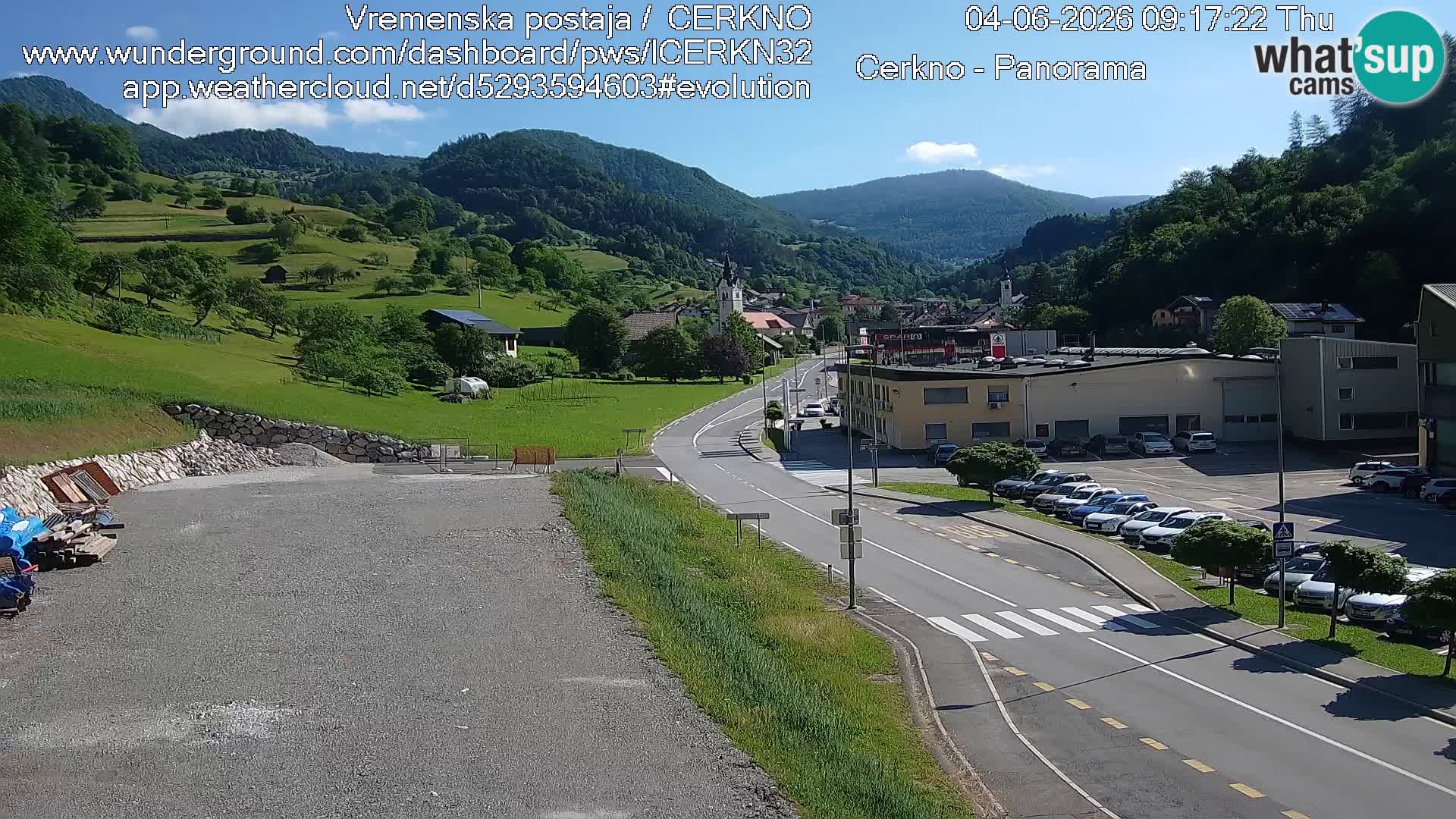 Webcam Ingresso Città di Cerkno