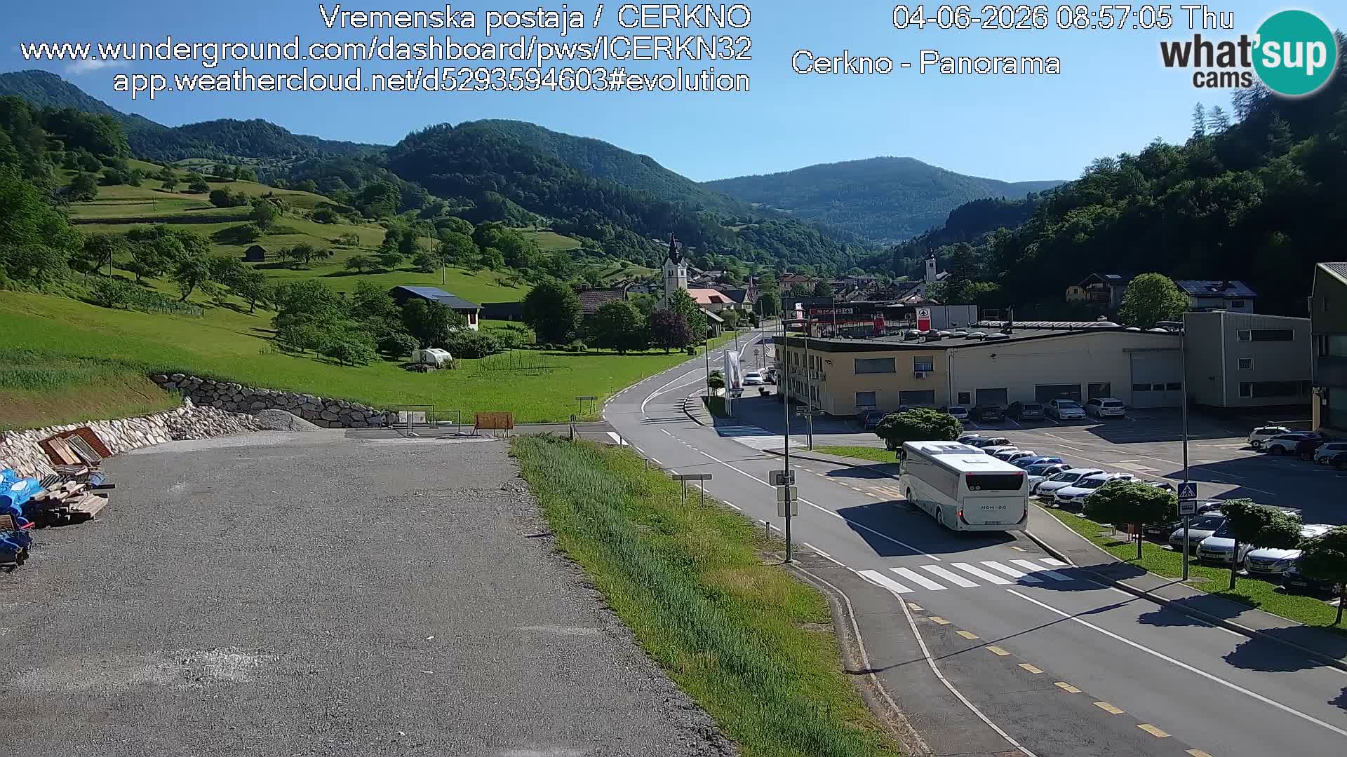 Cerkno Stadteingang Live-Webcam