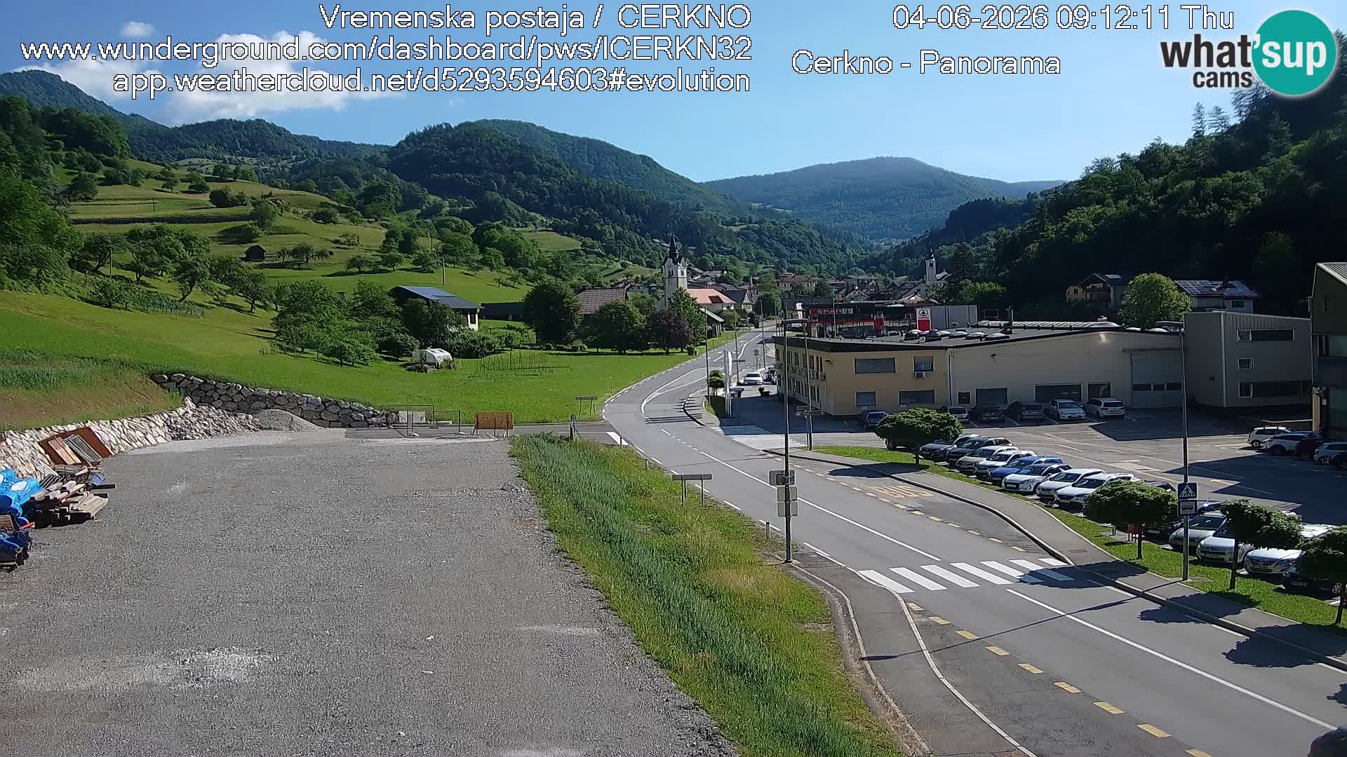 Cerkno Stadteingang Live-Webcam